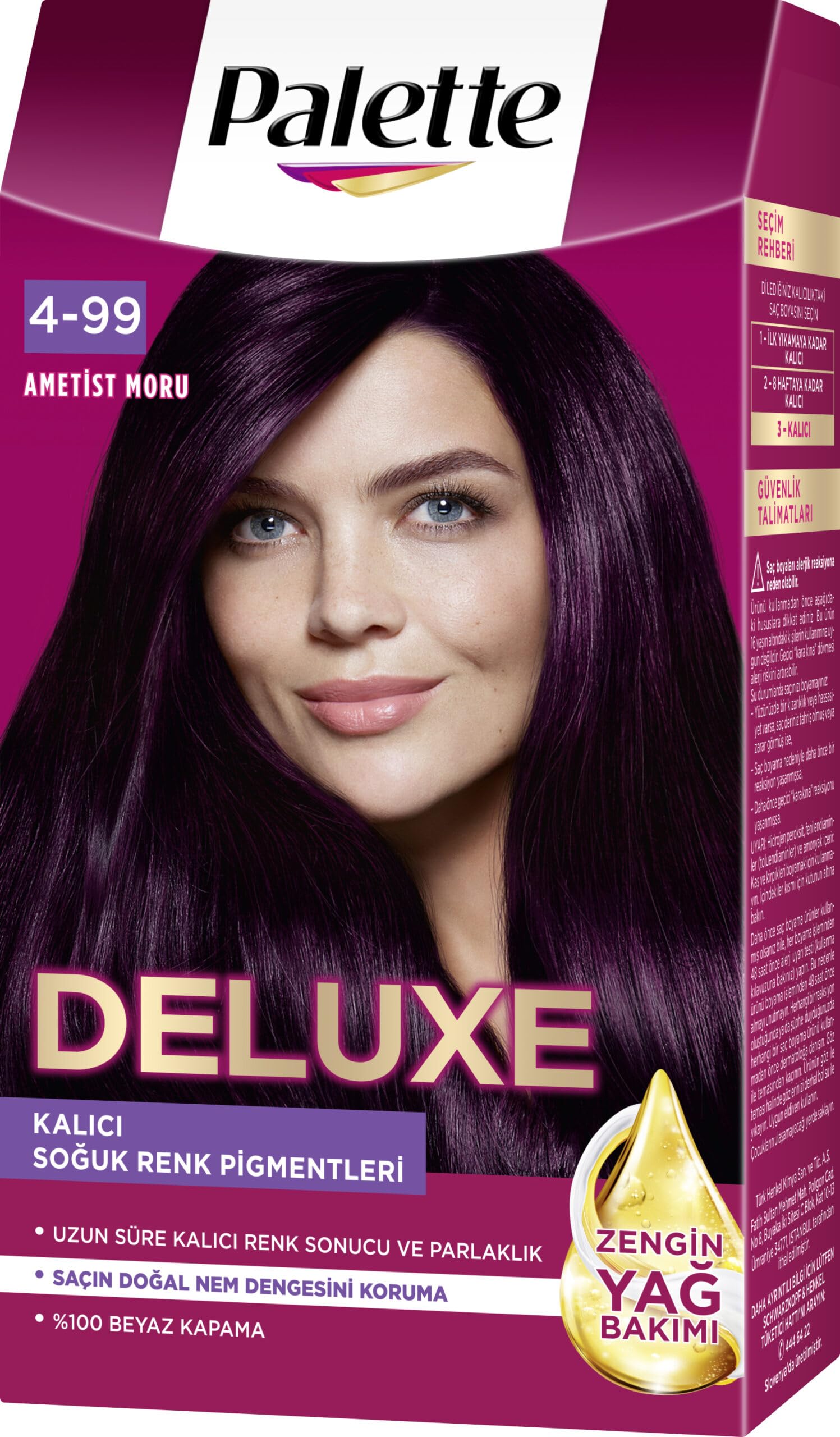 Palette Deluxe 4-99 Patlıcan Moru Saç Boyası