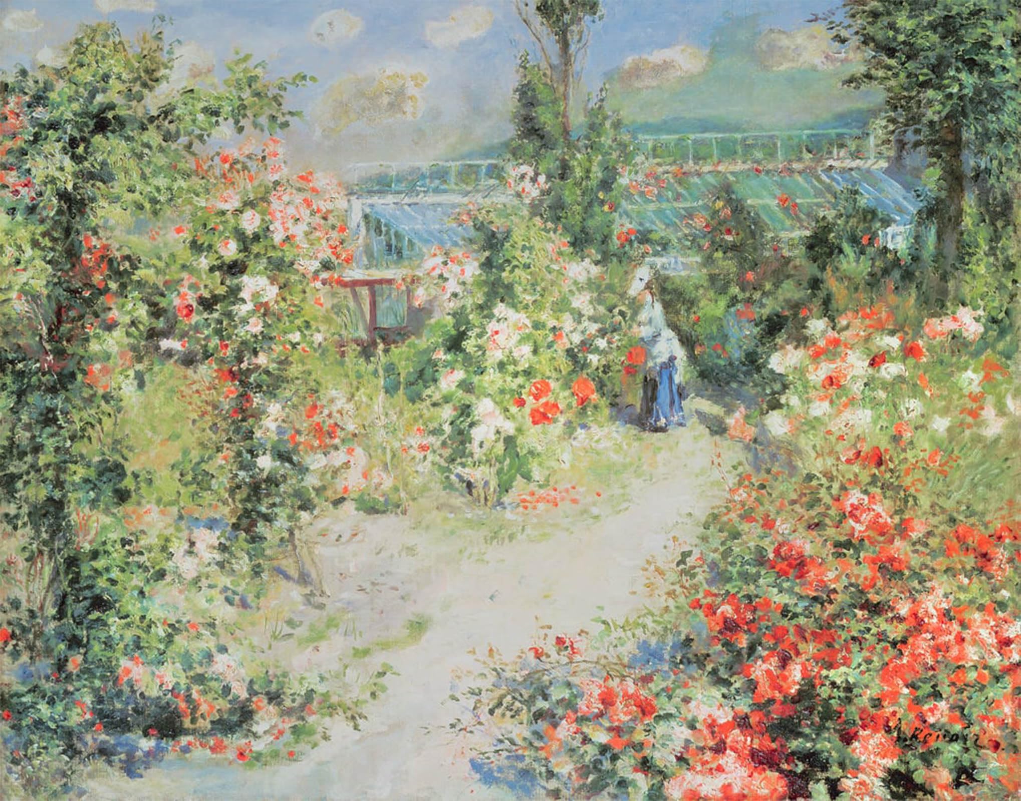 POSTERIIk Vintage Art Print Images Pictures Print Unbekanntes Bild by Pierre Auguste Renoir Modern Colour Posters for Office Home Decor 60x90cm