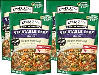 Bear Creek Soup Mix, Vegetable Beef, 8.1 Ounce (Pack of 4)