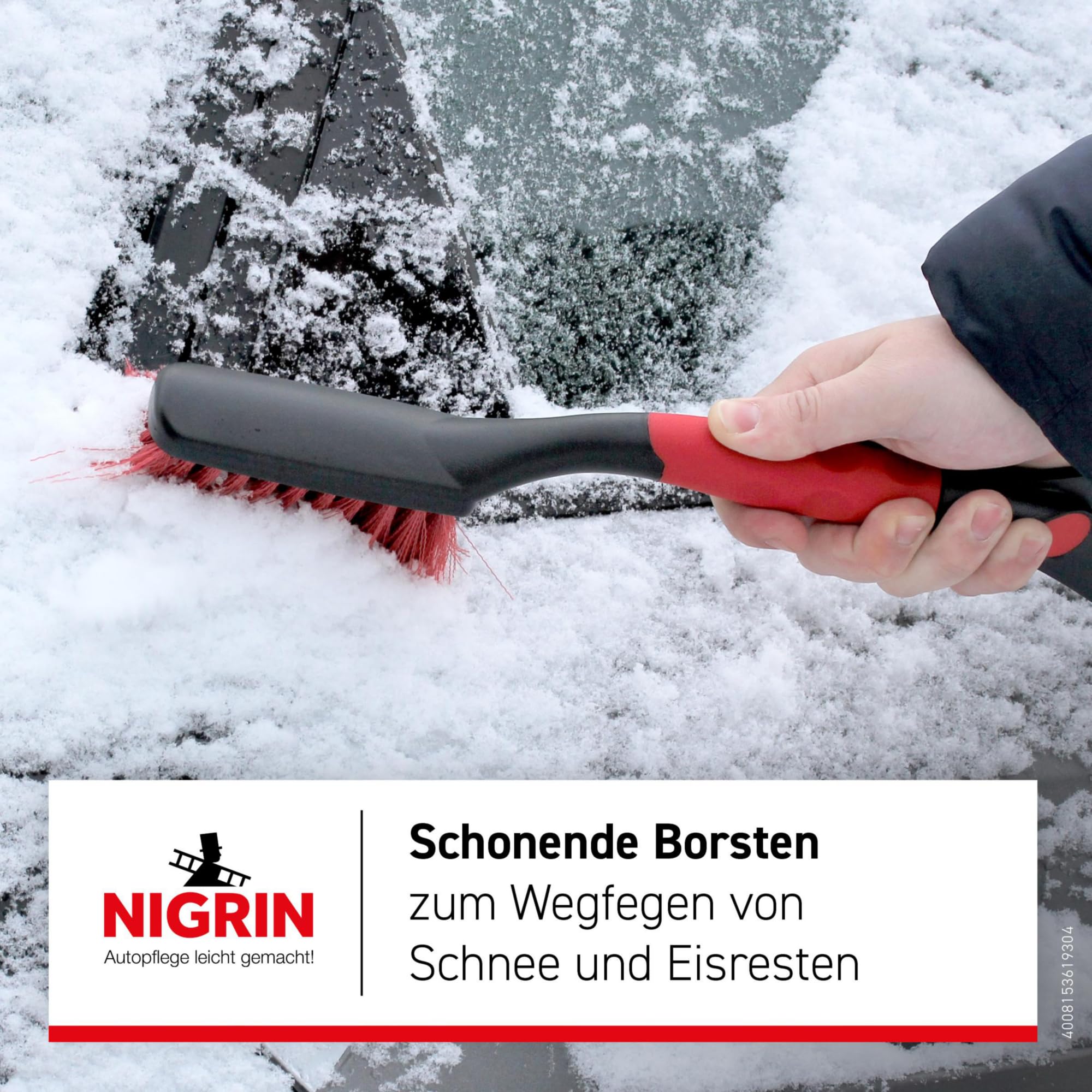 NIGRIN 6193 - Scopa per neve / raschietto per ghiaccio