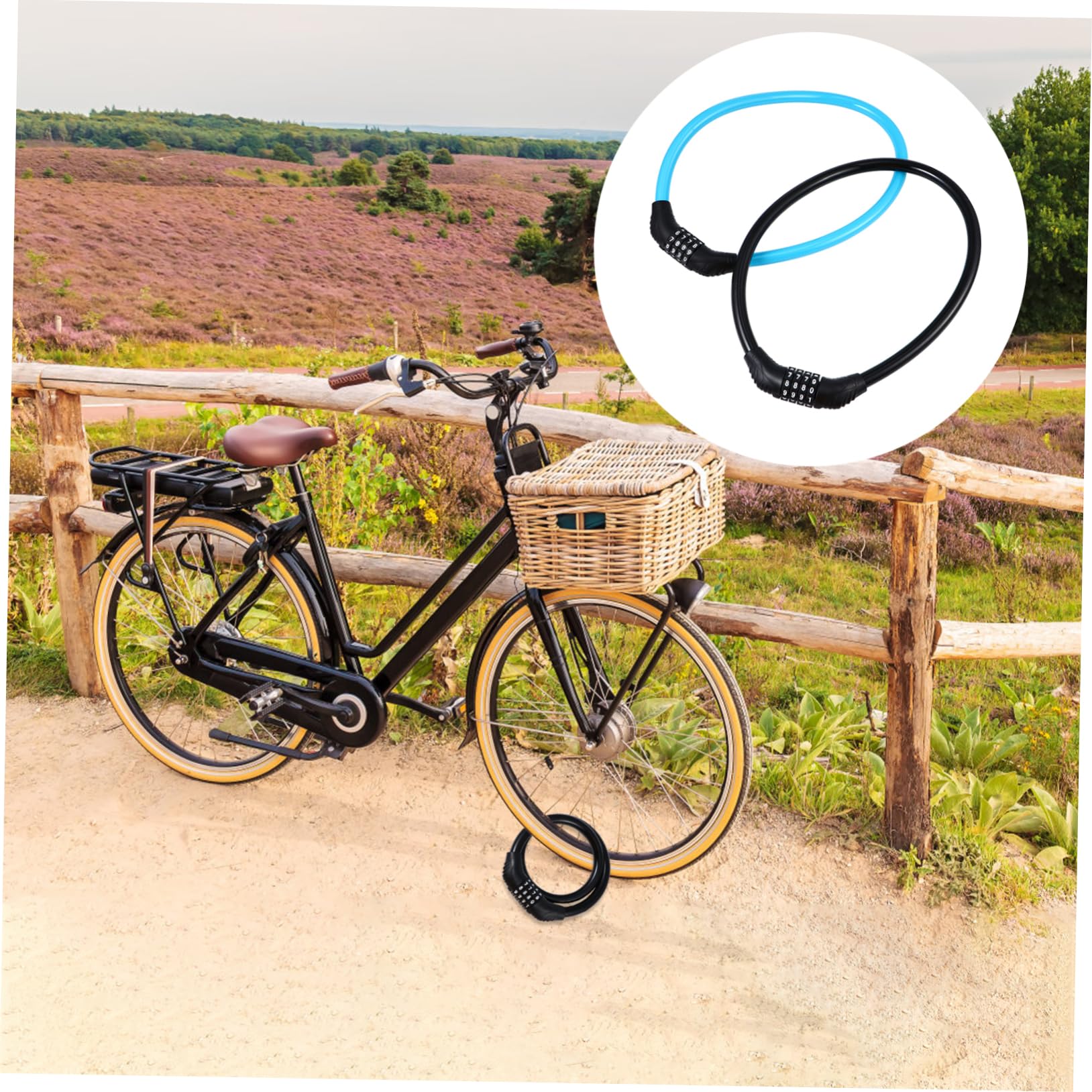 Gogogmee Bike u Lock Combination Motorbike Chain Lock 4- Theft Security Random Color