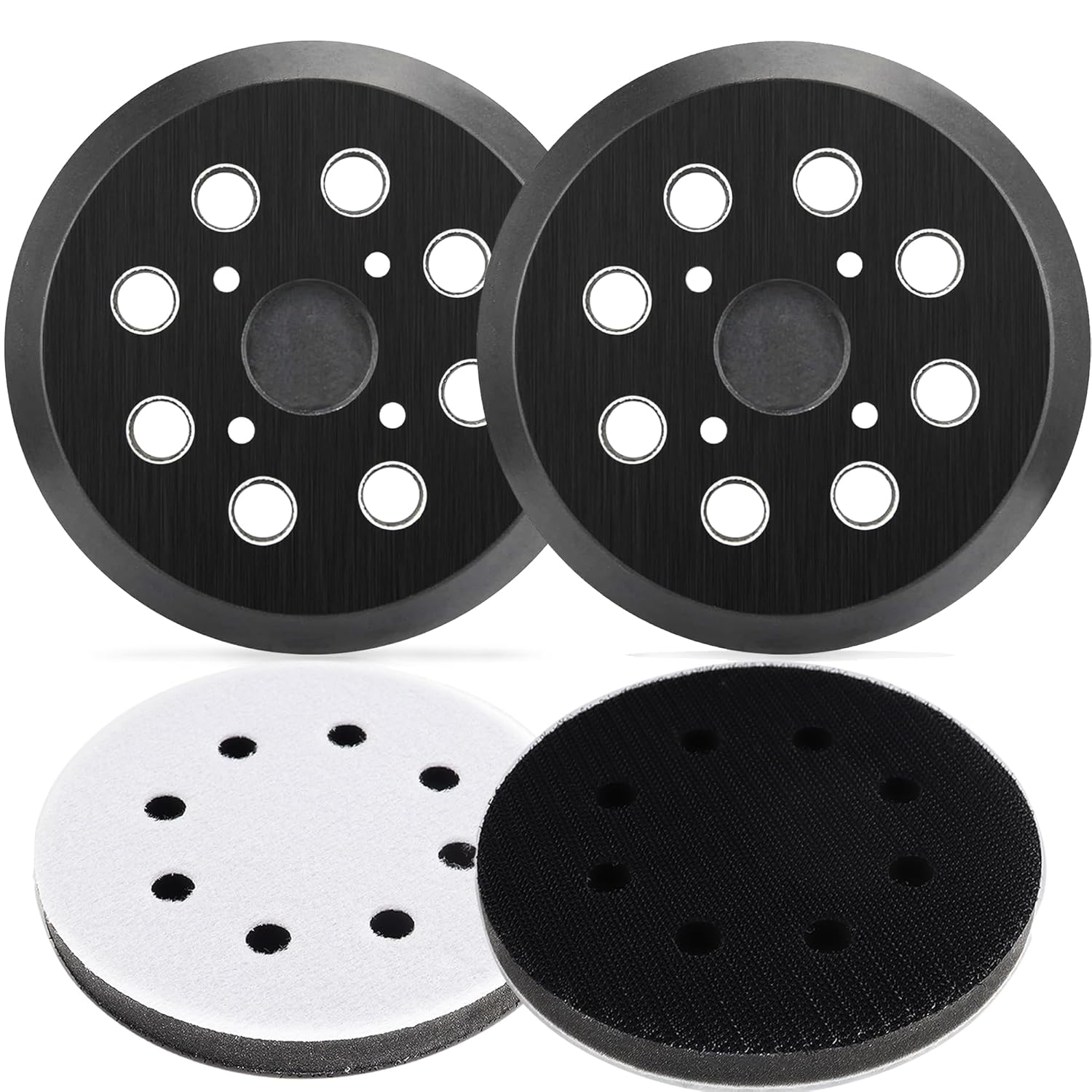 Orbital Sander Pads 5 Inch Sander Pad for Milwaukee Orbit Sander Replacement Pads Compatible with Ryobi Sander PCL406 RS240 RS280 RS280VS RS281VS and Milwauke Sander 6021-21 6034-21
