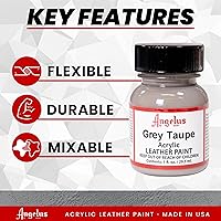 Vista 96 de Angelus - Pintura acrílica para cuero, 1 onza líquida (paquete de 1), color turquesa