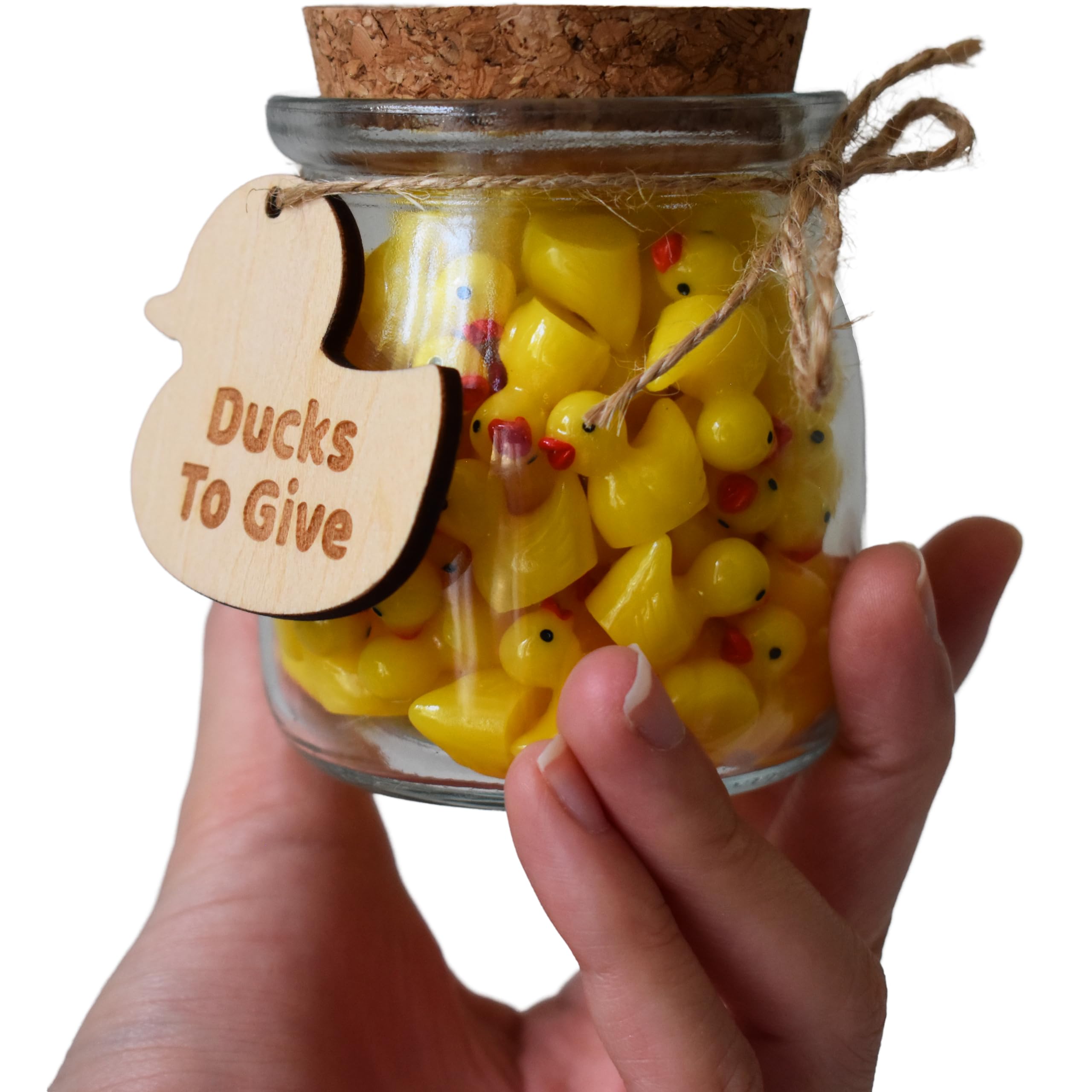 Jar of Yellow Ducks - Valentines & Galentines Gift, Funny Gift, Gag Gift, White Elephant Gift, Office Decor, Birthday Gift, Gifts for Co-worker, Gifts for Women, Novelty Gift (5oz)