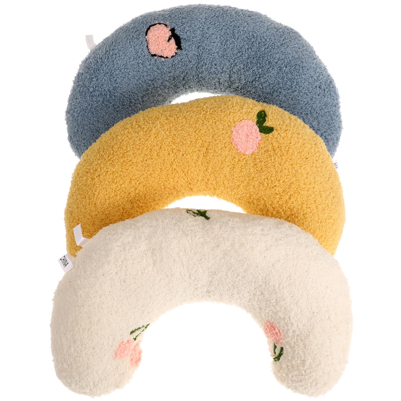 Coussin chat protection cervicale : lot de 3 oreillers lavables et respirants
