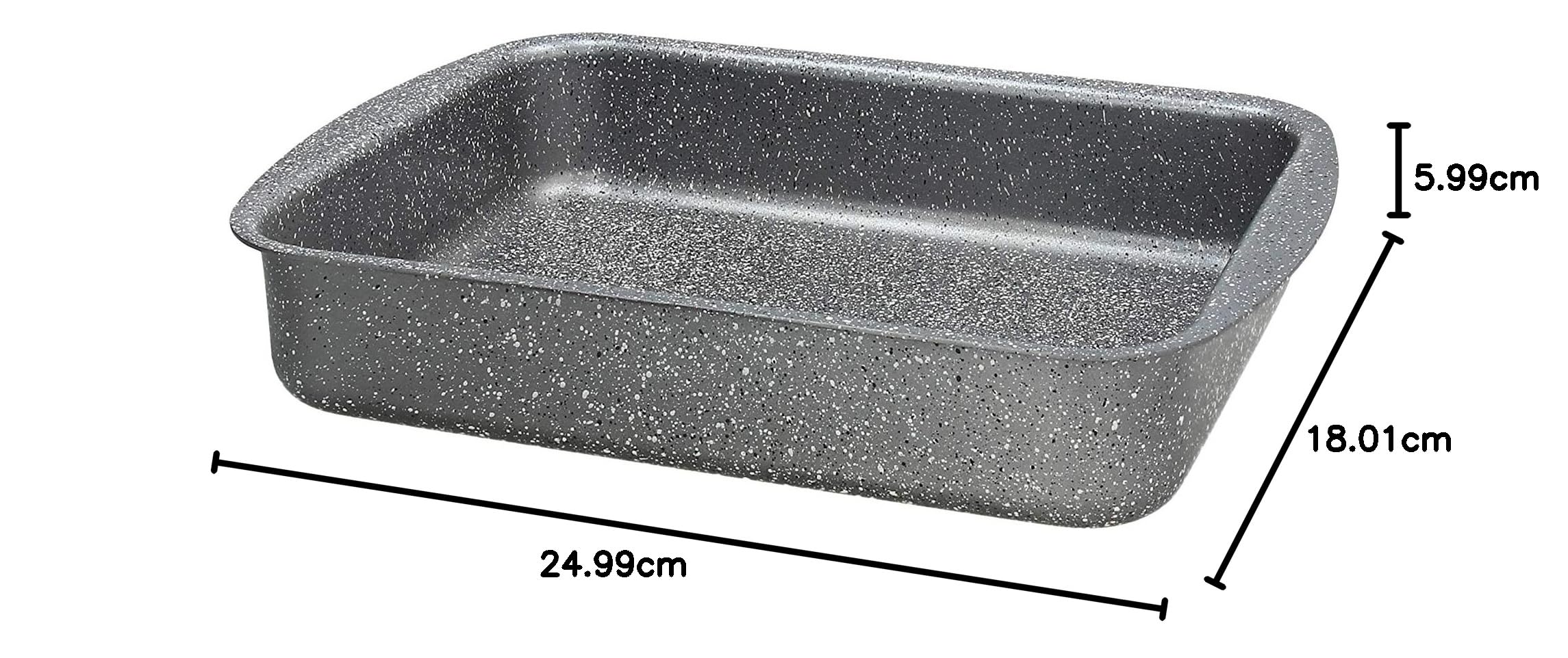 Tognana Mythos, Lasagnera 25 x 18 cm, Alluminio, Grigio