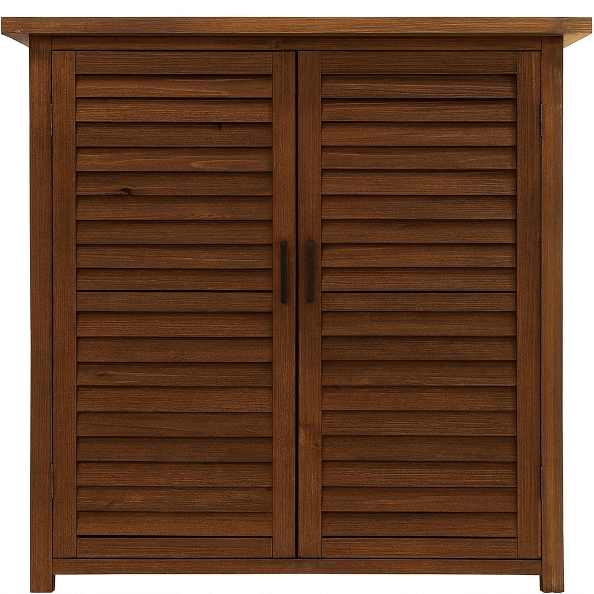 Frankystar Arborea - Armadietto da Giardino 87x96,5x46,5 cm 2 Ante con Tetto Spiovente in Legno di Abete per Attrezzi