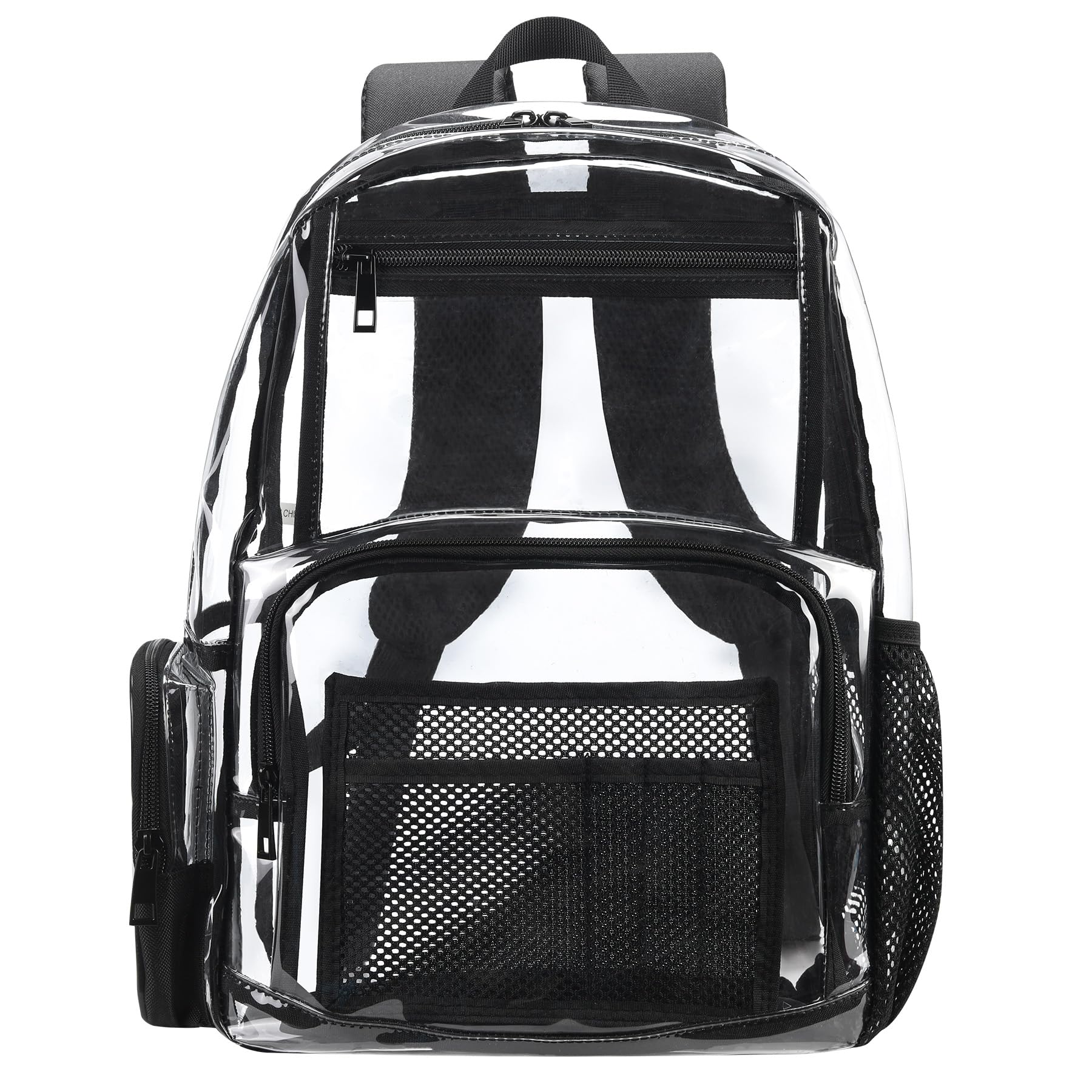 18Inches XLarge Clear Backpack - Transparent Bookbag for School Stadium TSA Approved Heavy Duty Big Clear School Backpack