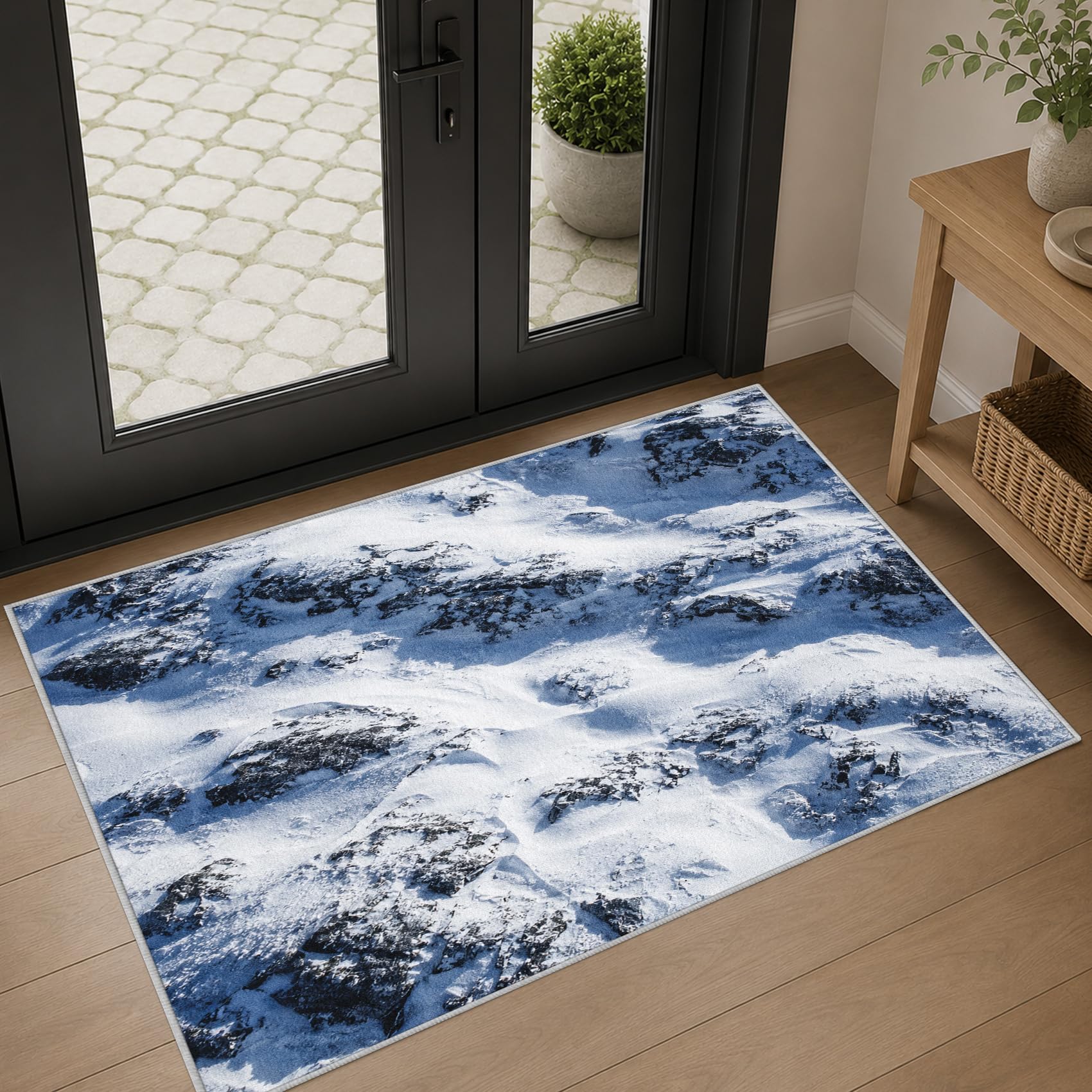 Generisch Schnee Berge Fußmatte Innen 60x90cm