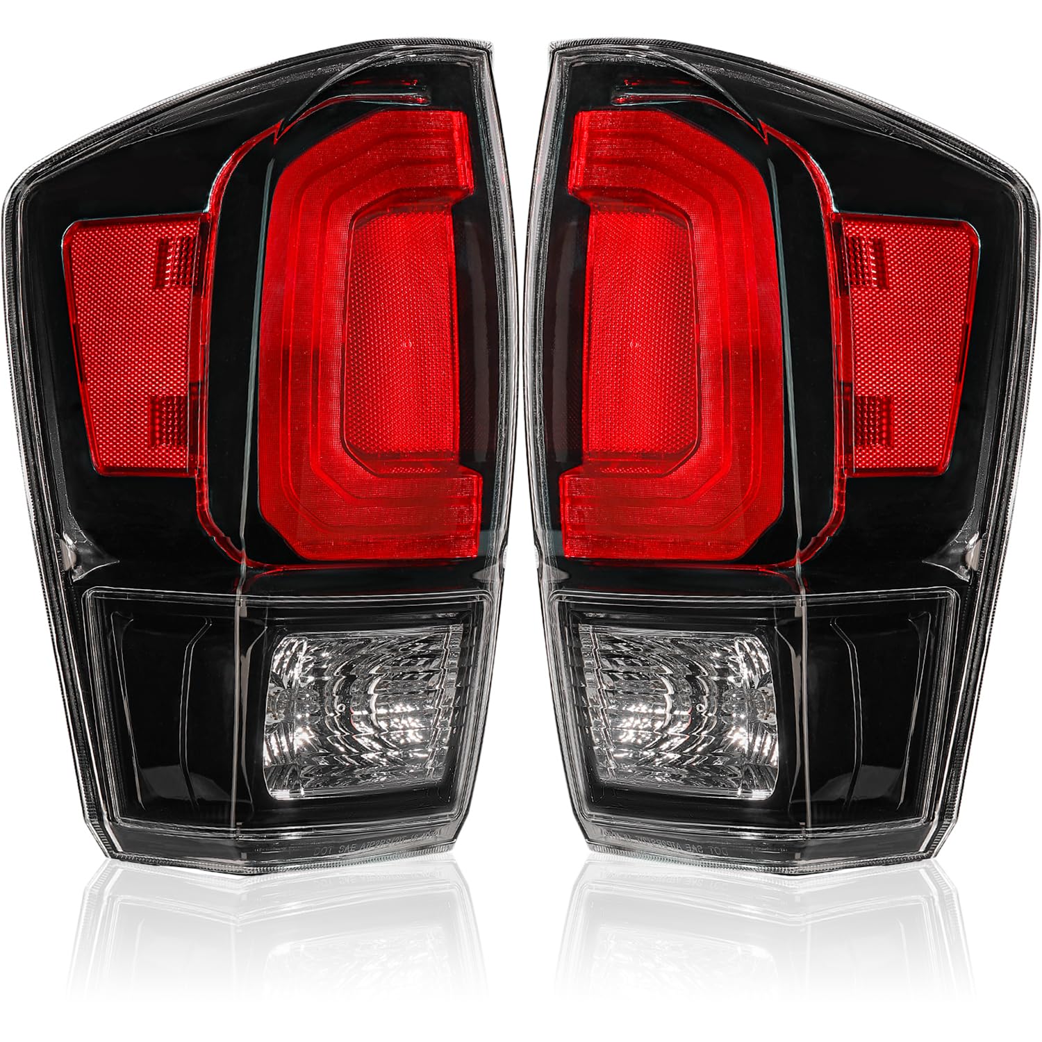 Photo 1 of **PARTS ONLY ONE TAIL LIGHT BROKEN** Tektend Rear Brake Tail Light Assembly Compatible with 2016-2023 Tacoma Tail Lamps 2016 2017 2018 2019 2020 2021 2022 2023 Tacoma Taillights OE Replacement, Passenger and Driver Side