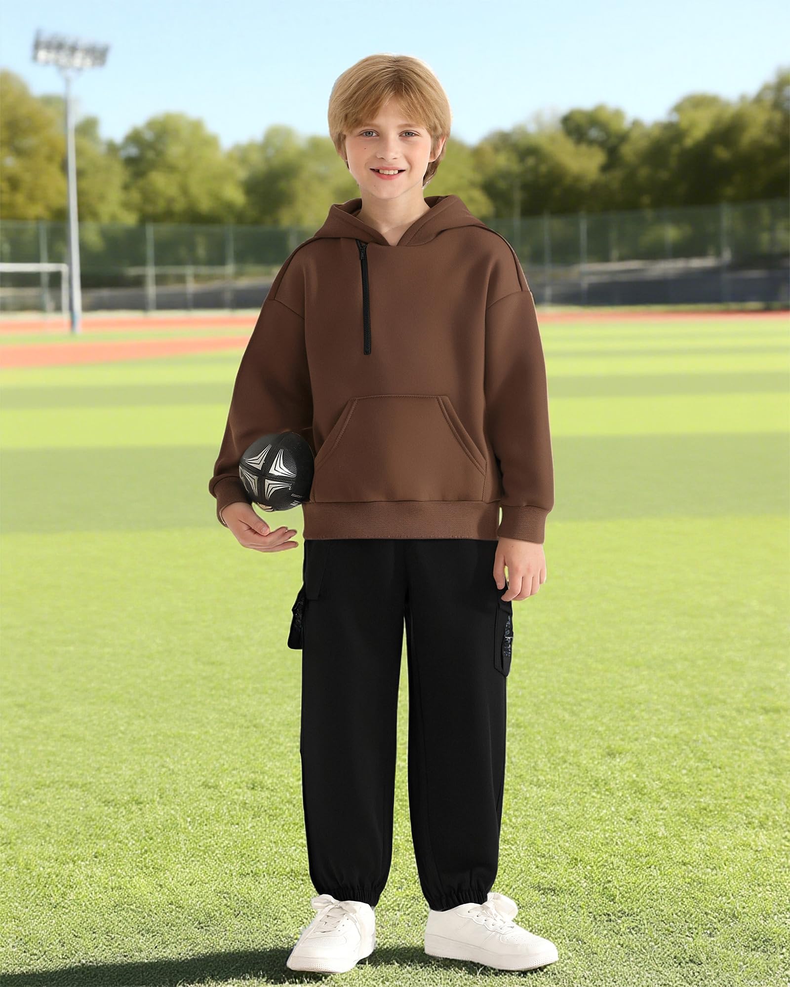 Ropa para niños y niños, ropa de otoño e invierno, manga larga, forro polar con capucha, sudadera y pantalones deportivos