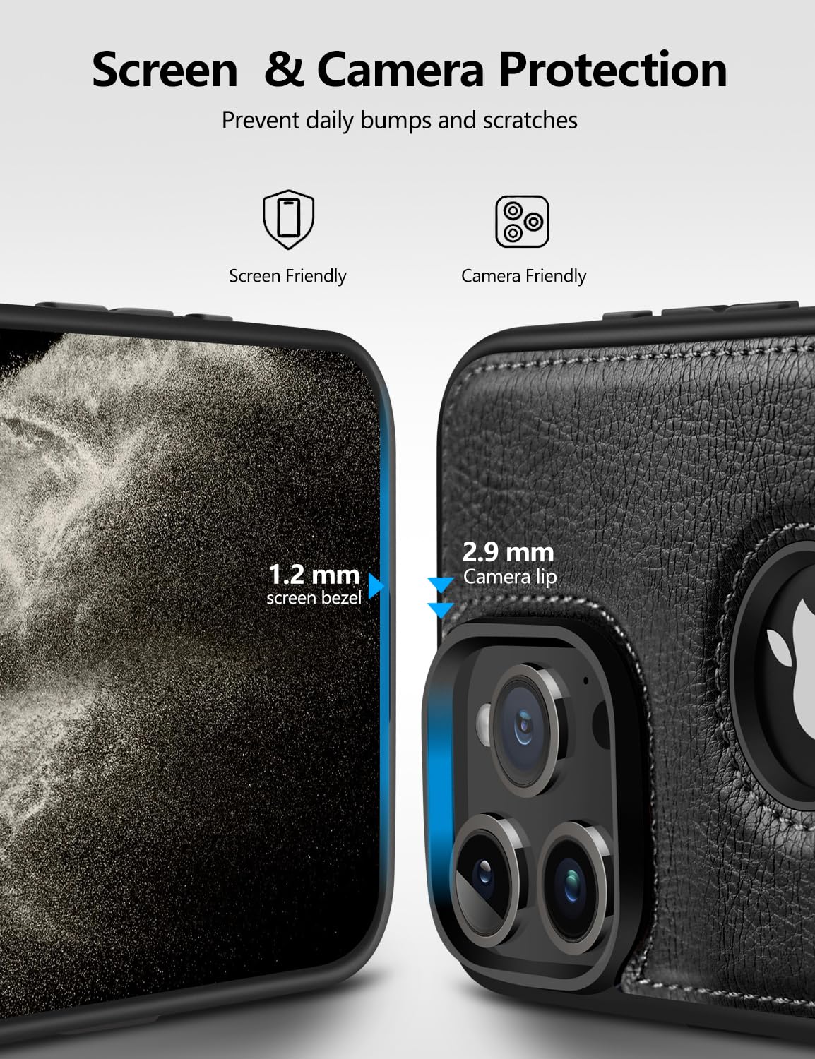 Dteck Magnetic For IPhone 14 Pro Max Leather Case, Built-in Invisible Stand, Compatible With - View #11