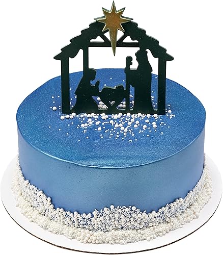 Miniatura 7 de DecoPac Decoración clásica para tartas de Navidad, decoración de pastel de Navidad, segura para alimentos, paquete de 6