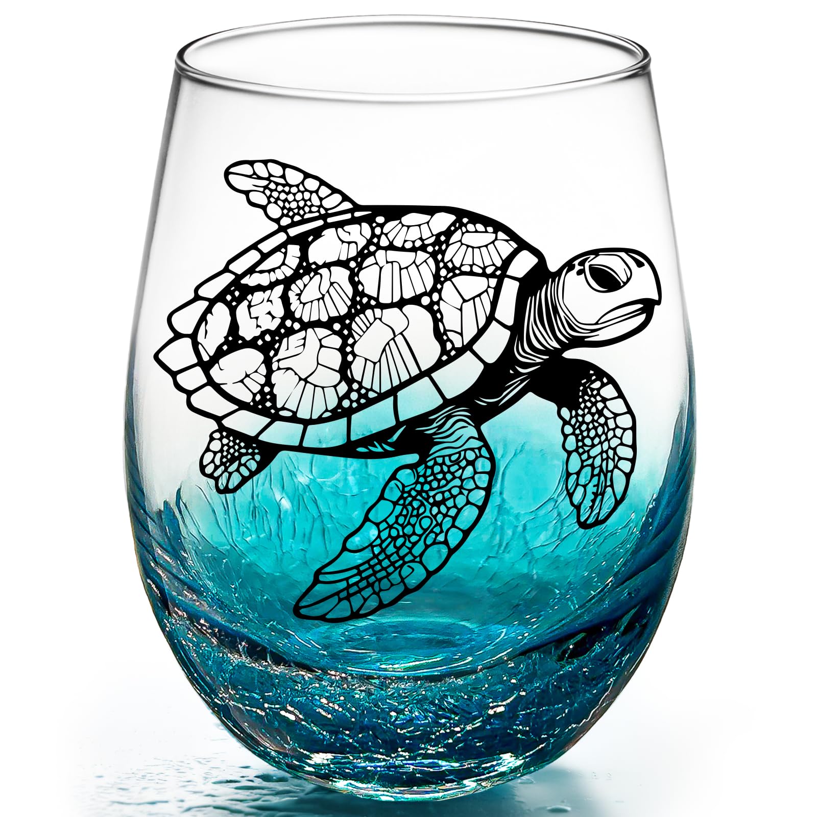 Amazon.com | OWATRKDEY Turtle Stemless Wine Glasses: Hand Blown Beach Wine  Glass Birthday Gifts for Women, Turtle Lovers 18 Ounces - Set of 1: Wine  Glasses