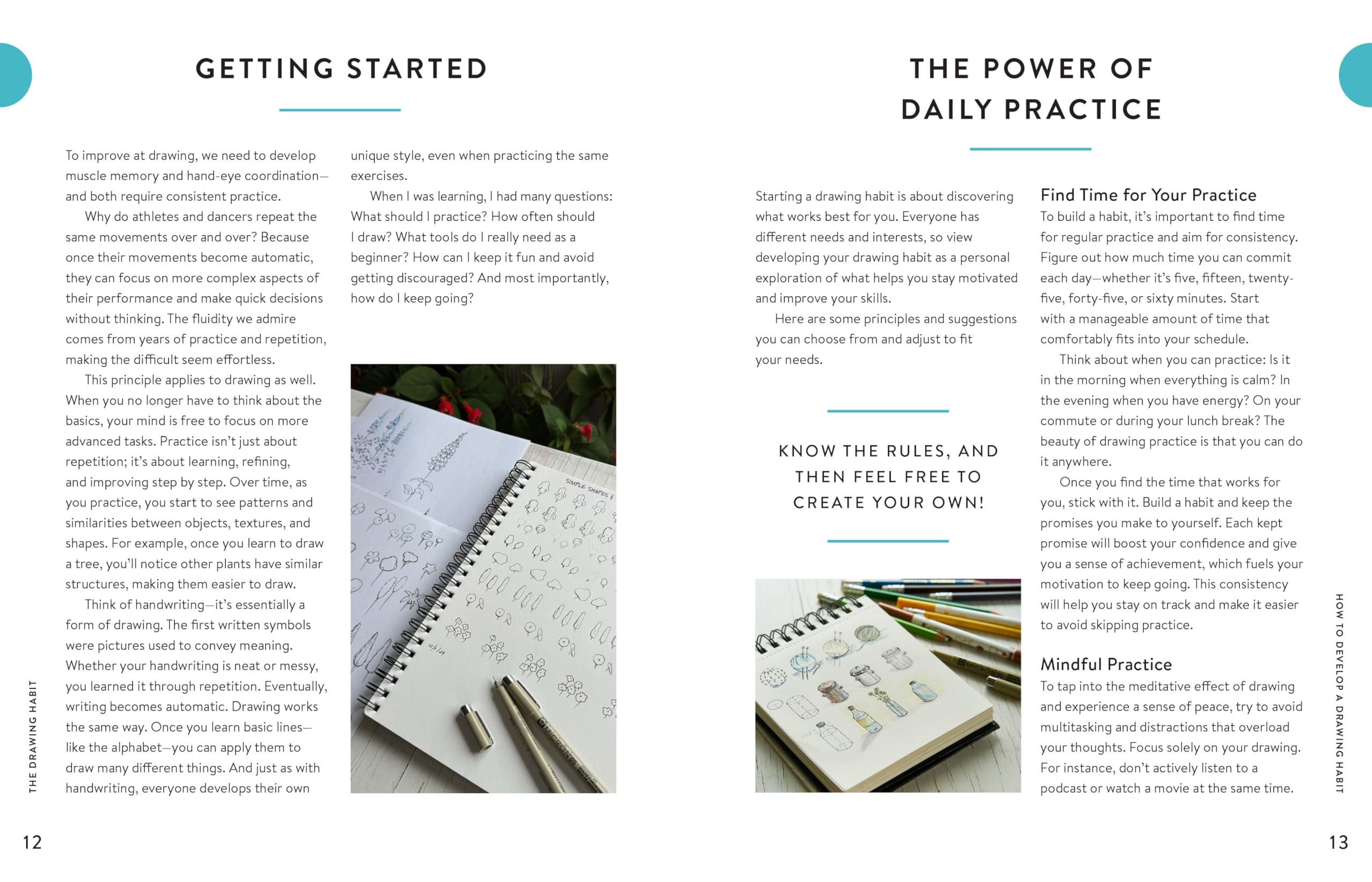 The Drawing Habit: A Step-by-Step Guide to Improving Your Drawing Skills and Cultivating a Lifelong Practice of Creativity - Includes Downloadable Practice Sheets!