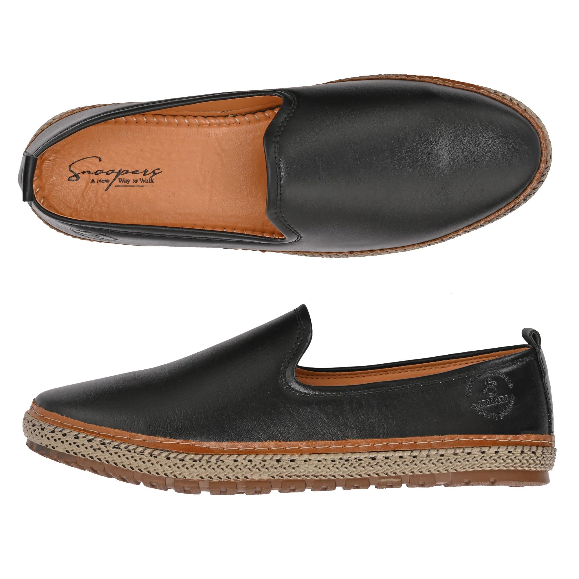 men's ethnic nagra mojaris | comfortable synthetic leather jutti for men | stylish footwear for casual & ethnic wear | sleek design with cushioned footbed & tpr sole