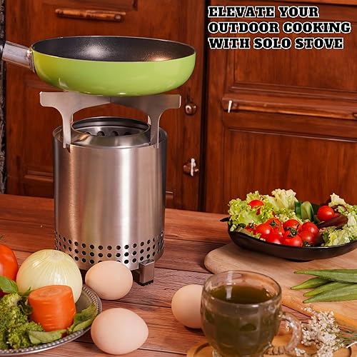 Miniatura 4 de Marco de estufa para fogata para estufa individual, mesa XL, y accesorios de estufa individual, convierte la hoguera de mesa en estufa de