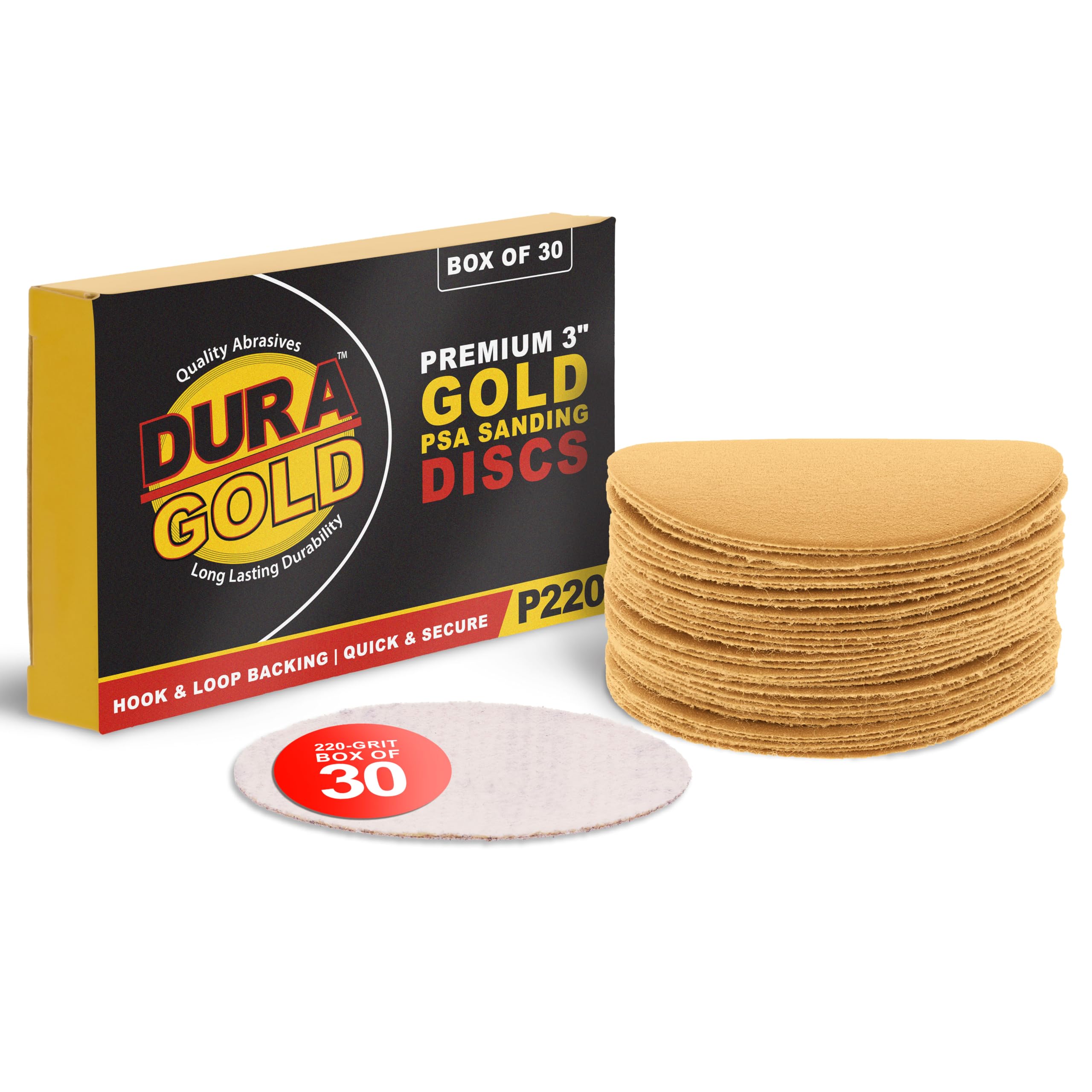 Dura-Gold Sanding Discs - 30 Pack, 120 Grit -11