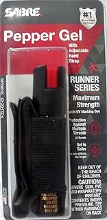 SABRE Maximum Strength Red Pepper Gel with UV Marking Dye and Adjustable Strap Runner Series