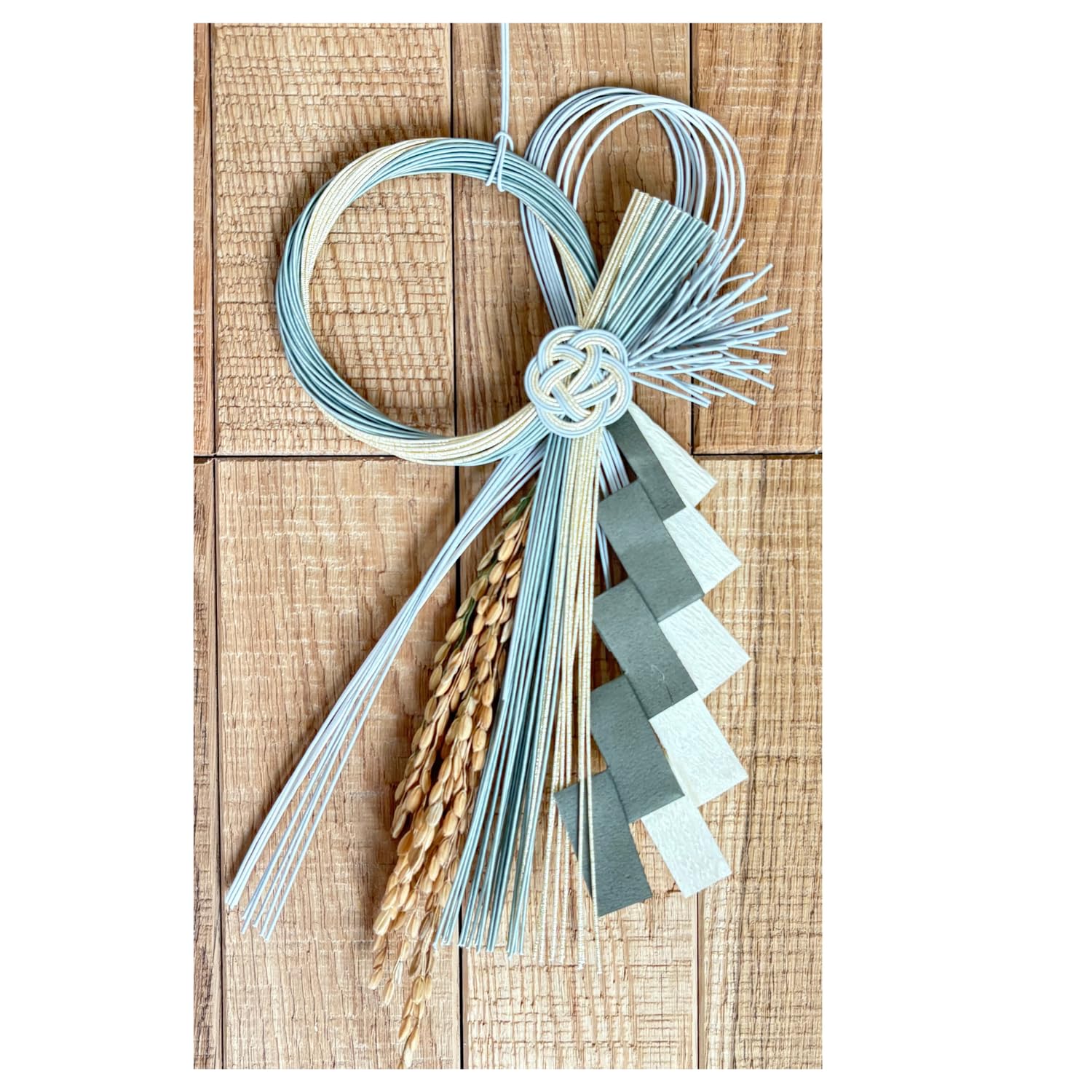 Amazon.co.jp: NEKOMI 正月飾り ハンドメイドしめ縄 【凛シリーズ