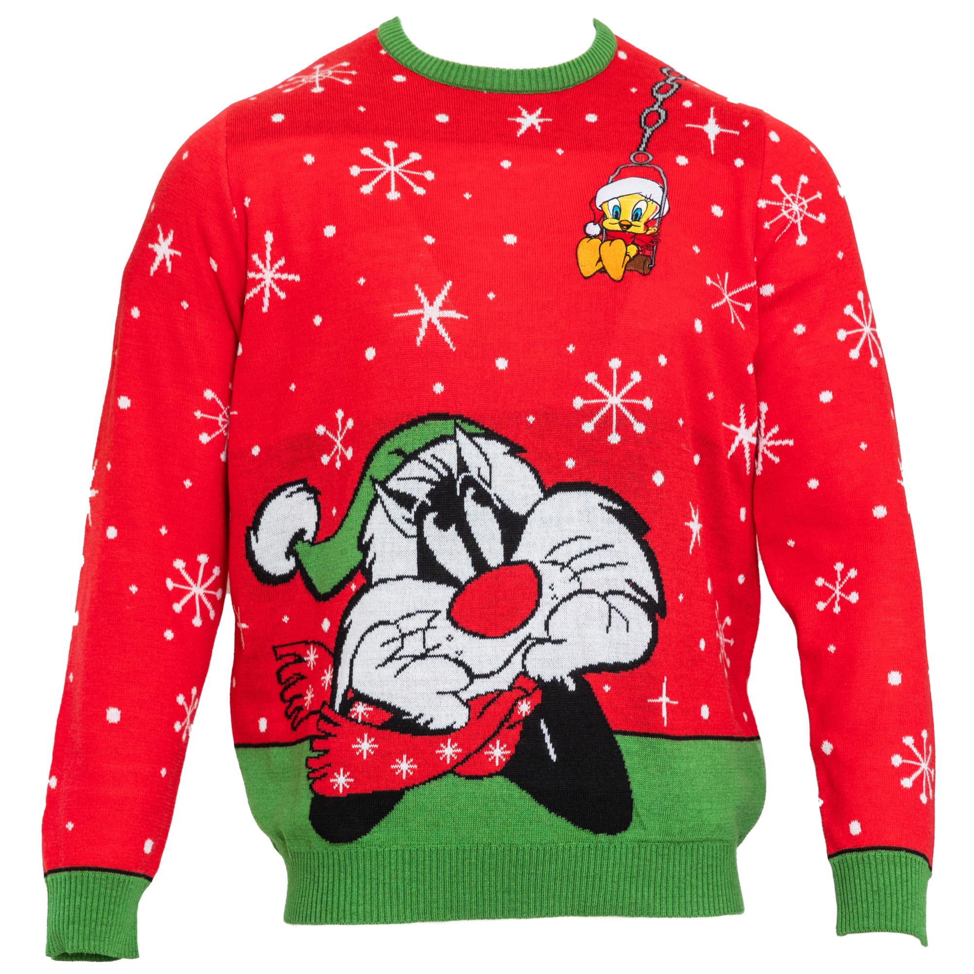 Numskull Official Looney Tunes Unisex Knitted Christmas Jumper, Medium - Ugly Novelty Christmas Sweater Gift