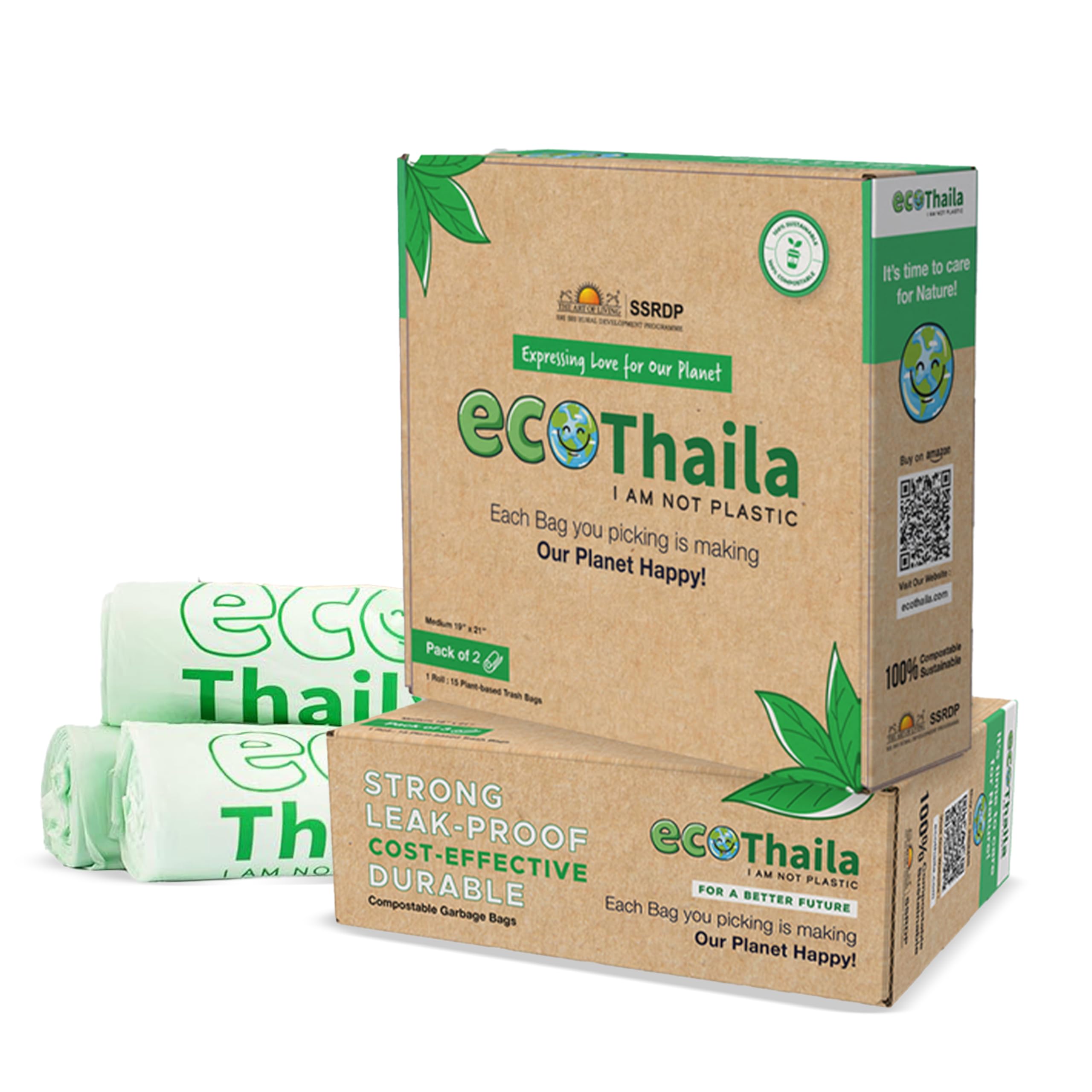 Eco Friendly Garbage Bags - Compostable & Leak-Proof -9