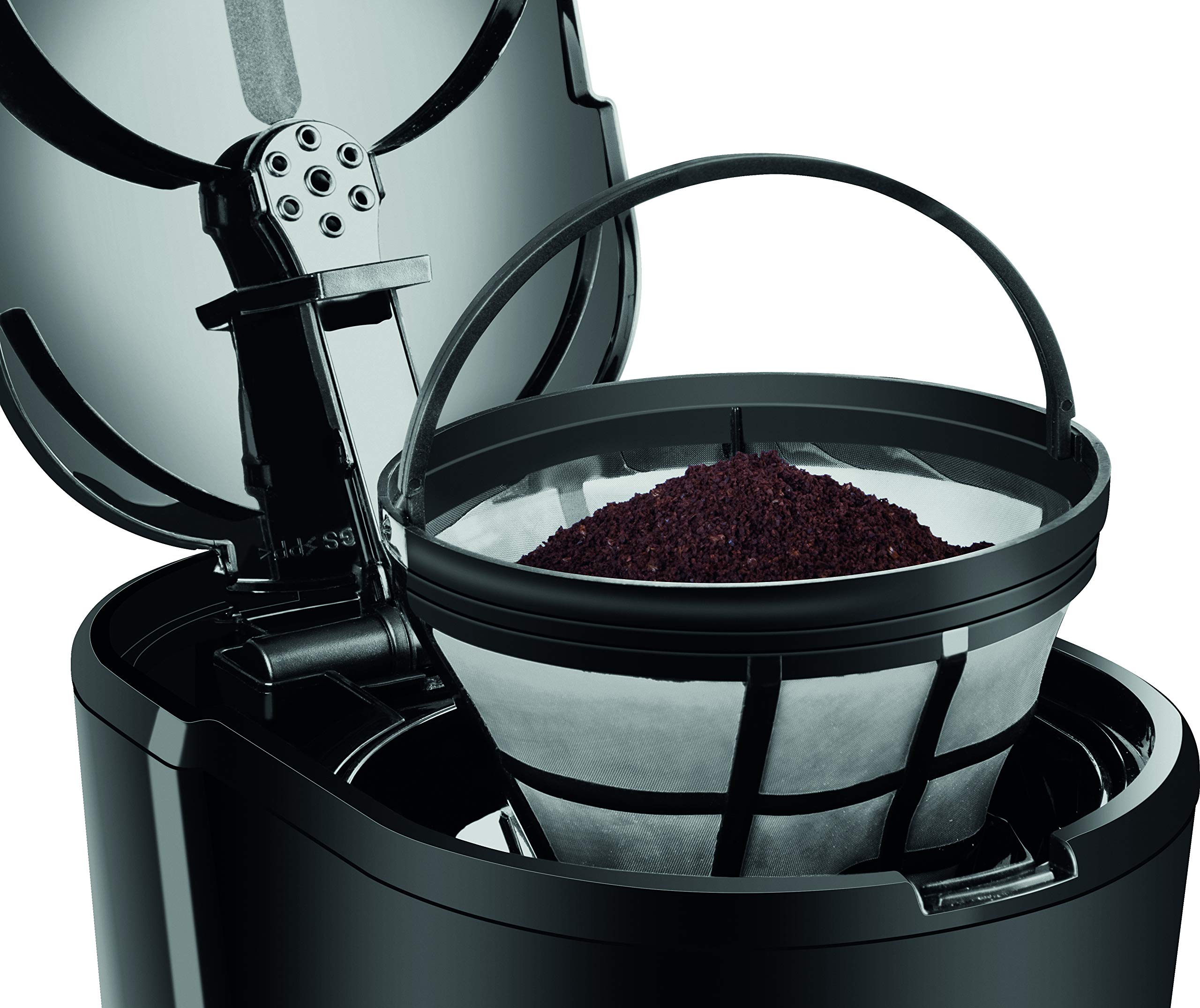 ECG Cafetera – Cafetera de filtro – Té – 12 tazas – 1,5 litros – Interruptor con indicador LED – Función antigoteo – Negro KP 2115 Black