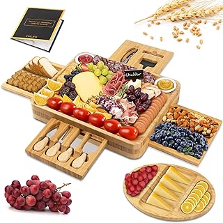 Bambou Planche à Fromage, Bambou Planche pour Couper Les Fruits et Les Aliments