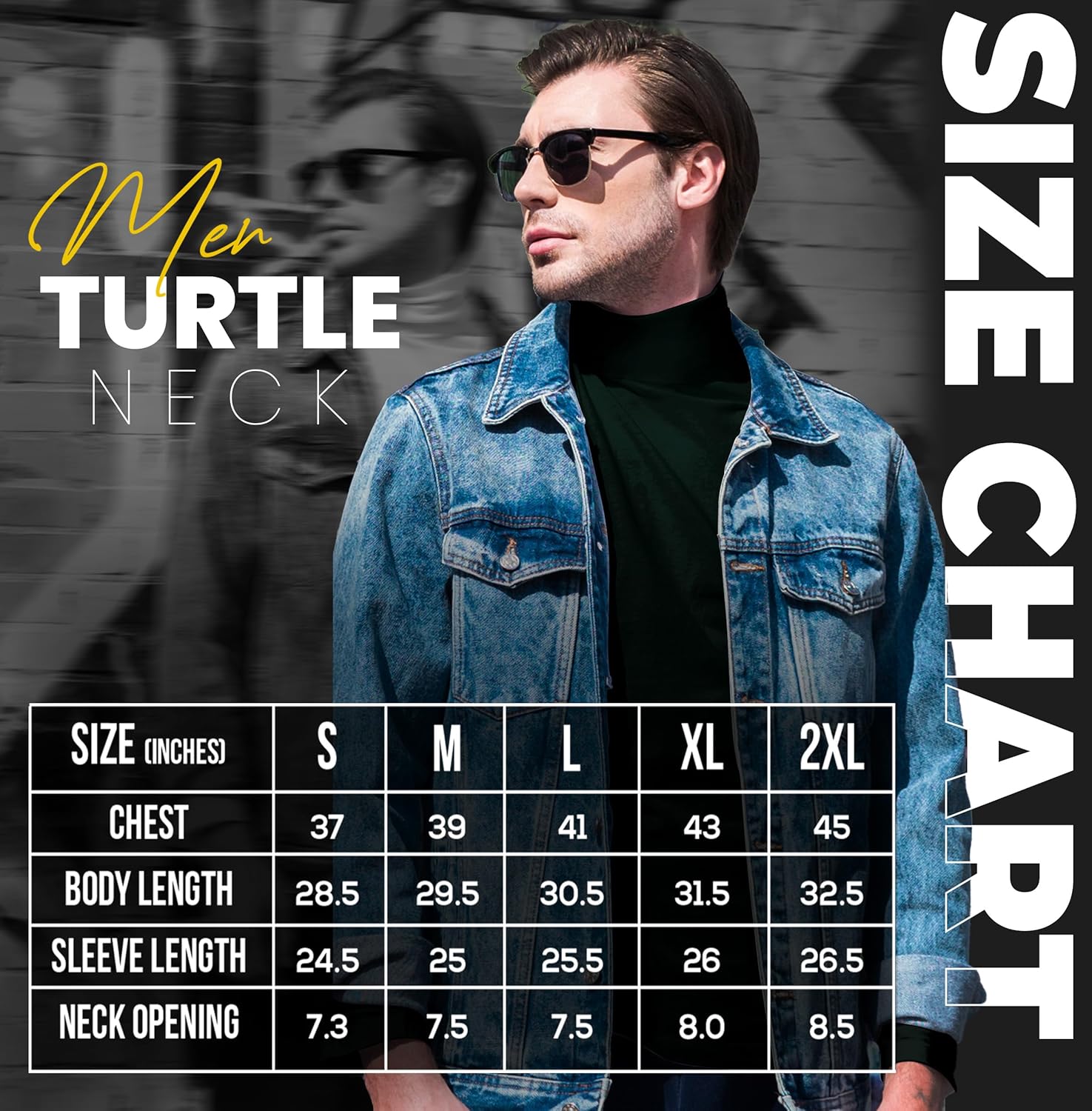 Utopia Wear Turtleneck Men Slim Fit UPF 50+ Lightweight Pullover Sweater Long Sleeves Top - Image 4