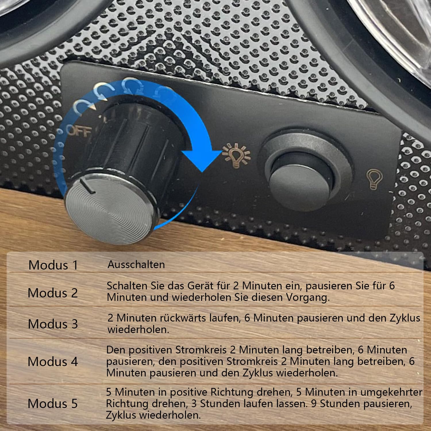 Automatik Uhrenbeweger 2 Uhren, Doppel Uhrenbeweger für Automatikuhren, Watch Winder Box mit 4 Wickelschwingmodi Einstellung und Blau Beleuchtung, Automatische Uhrendreher für Herren und Damen