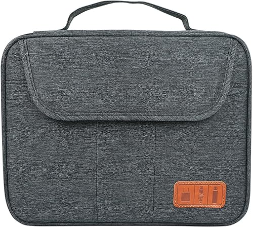 Miniatura 1 de Multi-Layer Electronic Organizer Bag with Tablet Pocket Portable Cable Storage Pouch for Travel Impact and Dust Resistant Digital Accessories Case