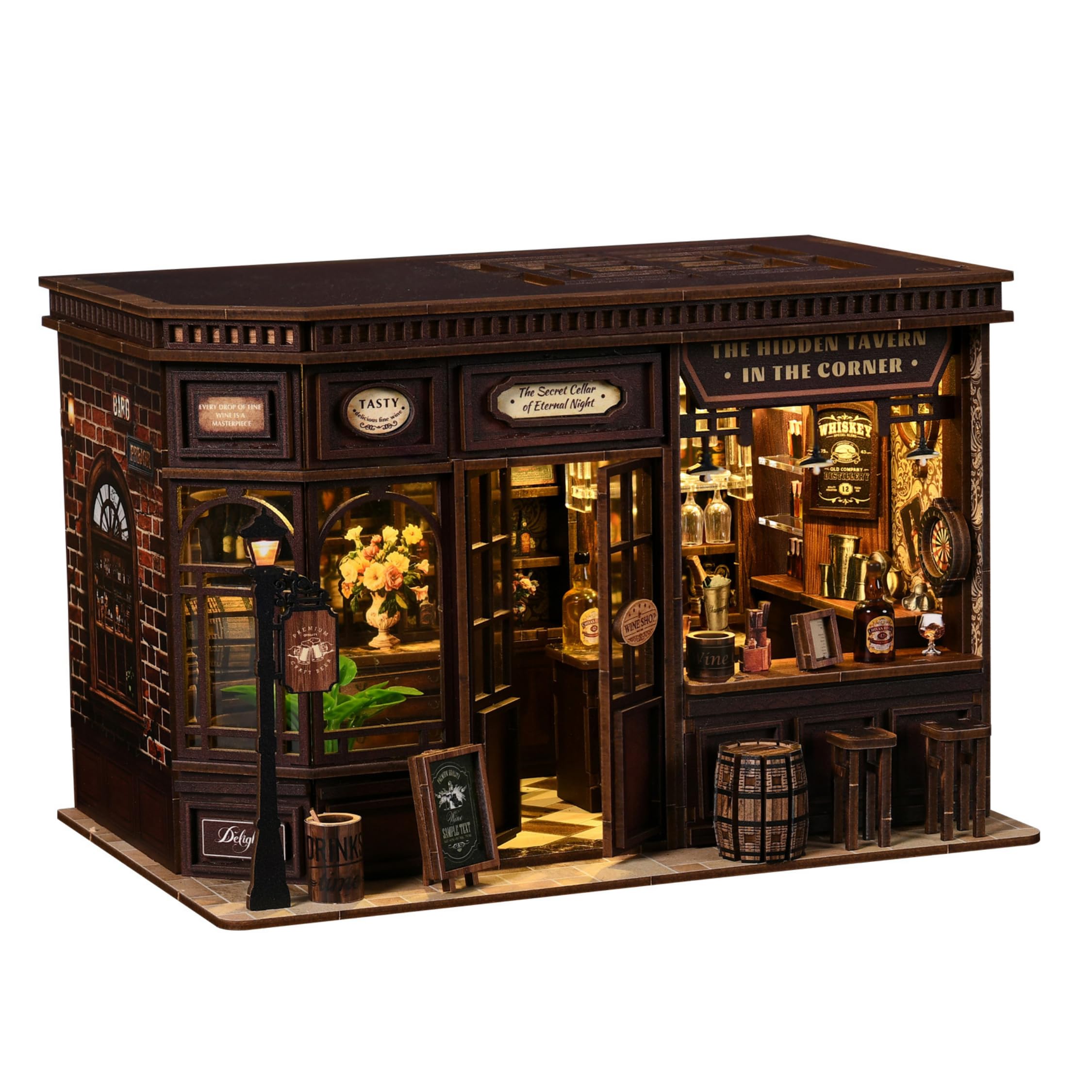 Amazon.com: Nimpro DIY Book Nook Kit LED 3D Wooden Puzzle
