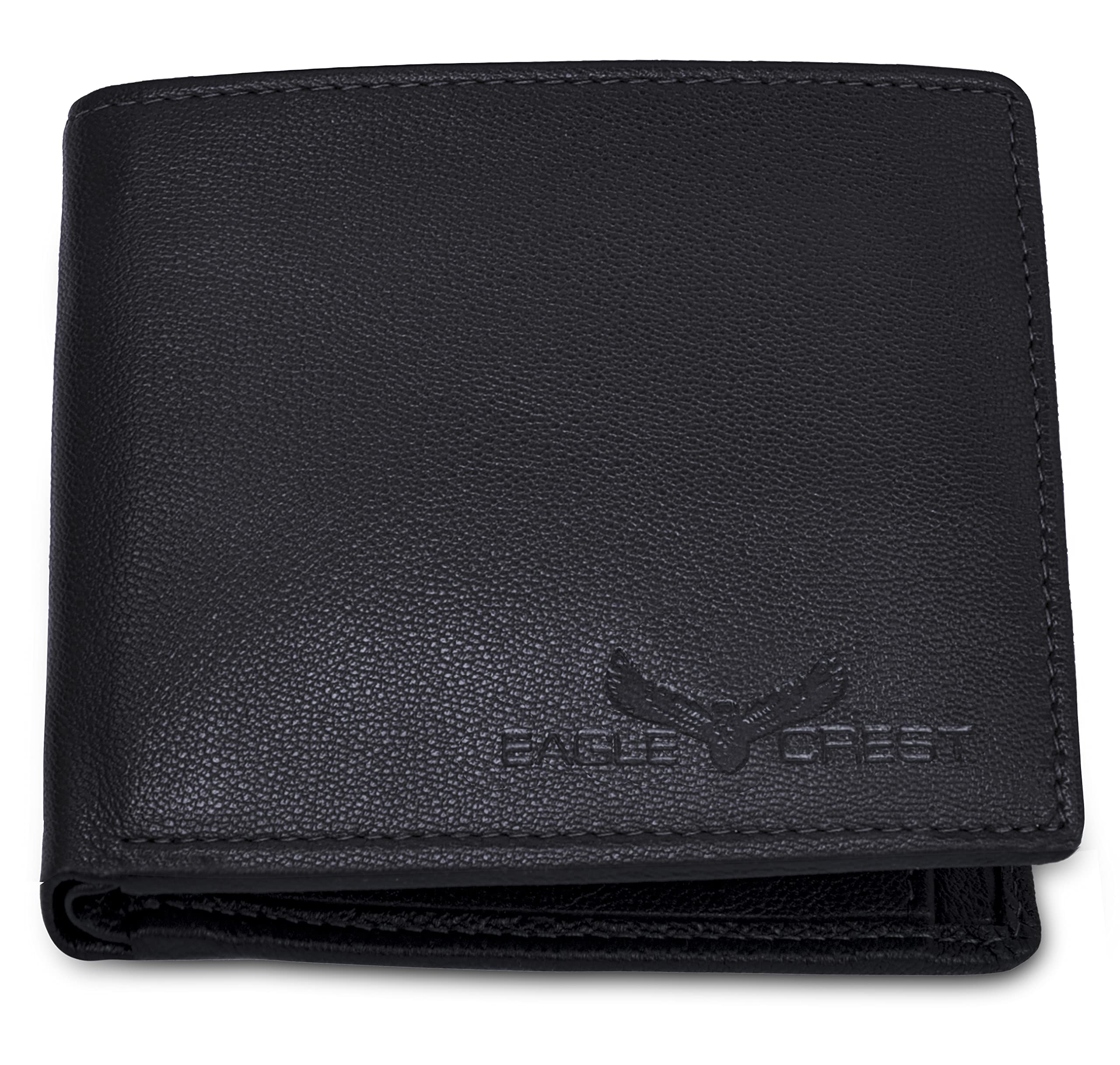 Eagle Crest Falcon Black Leather Wallet for Men
