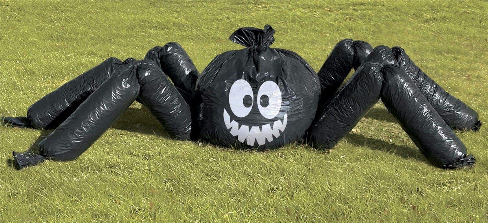 Ekas Indoor Outdoor Halloween Party Decorations Jumbo Spider Lawn Bag Fun Garden Kids