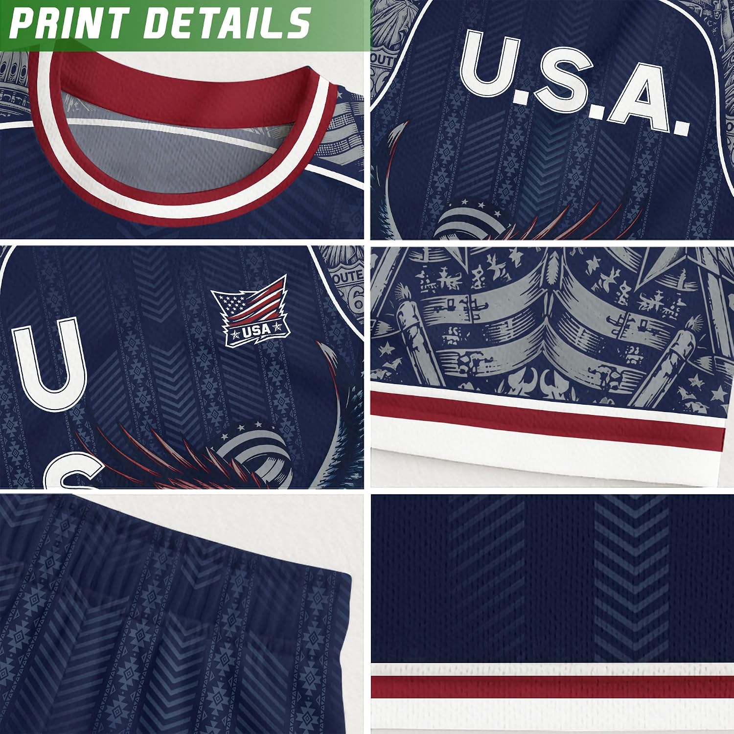 Usa Soccer Jersey Kids for Boys, Girls Youth Shirts And Shorts Set