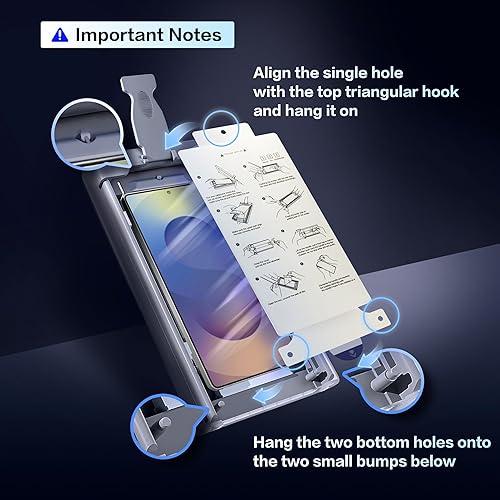 Miniatura 3 de Paquete de 2 protectores de pantalla de privacidad para Samsung Galaxy S25 Ultra, película PET antiespía, soporte de identificación de huellas