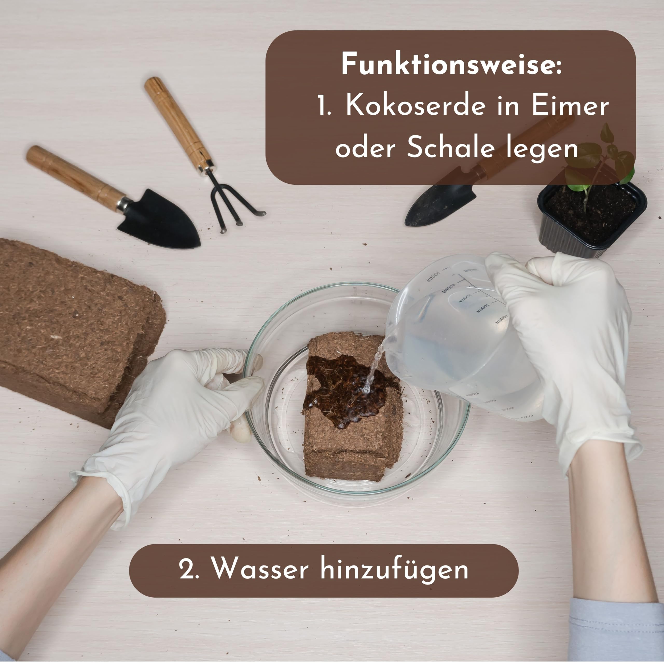 ProFlora® Kokoserde Terrarium Bodengrund gepresst 70l - Biologisch abbaubare, torffreie Erde aus Kokosfasern (1 Stück)