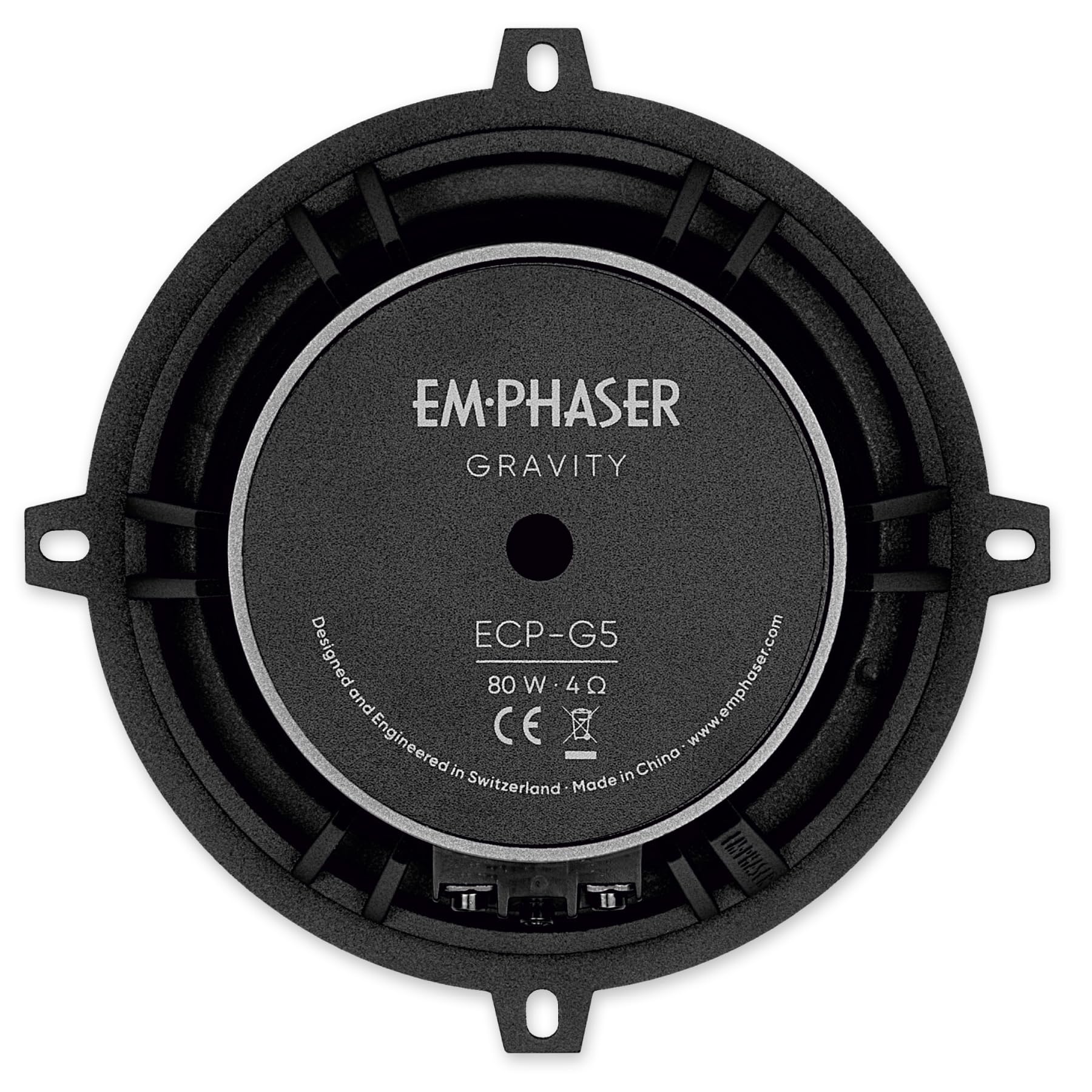 EMPHASER ECP-G5 – 13 cm 2-Wege Komponentensystem, 80 W Auto Lautsprecher | Klangstarkes 5 Zoll Soundsystem für PKWs & Wohnmobile, für Armaturenbrett, Türen & Heck, mit 25 mm Gewebehochtöner, 1 Paar