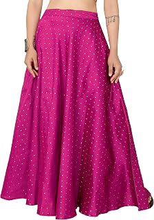 Studio Shringaar Women's Readymade Polyester Taffeta Floor Length Skirt Lahenga Ghaghra Price In India