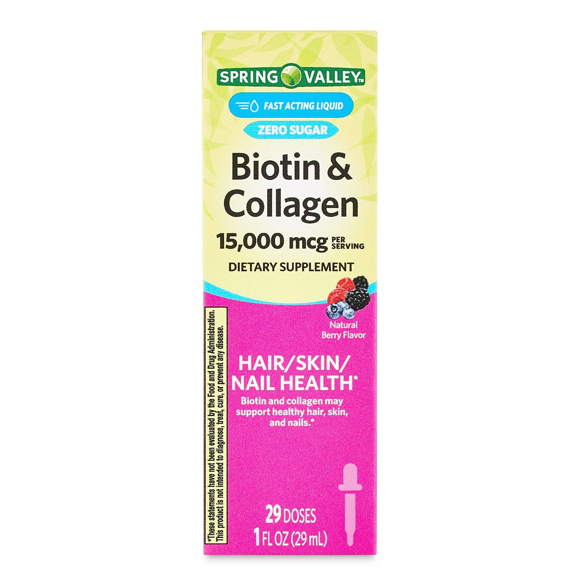 Spring Valley Biotin & Collagen, 29ml