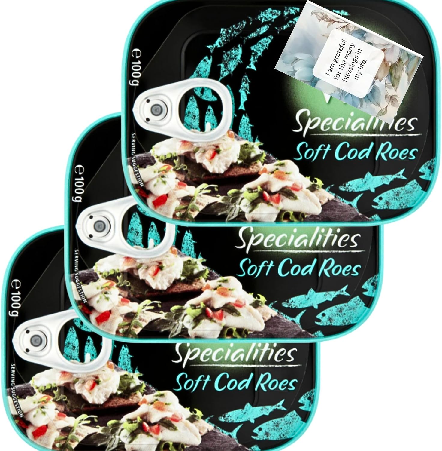 Soft Cod Roes Bundle With 3 Box Soft Cod Roes 100g 3 Pack   By Oerich Gift