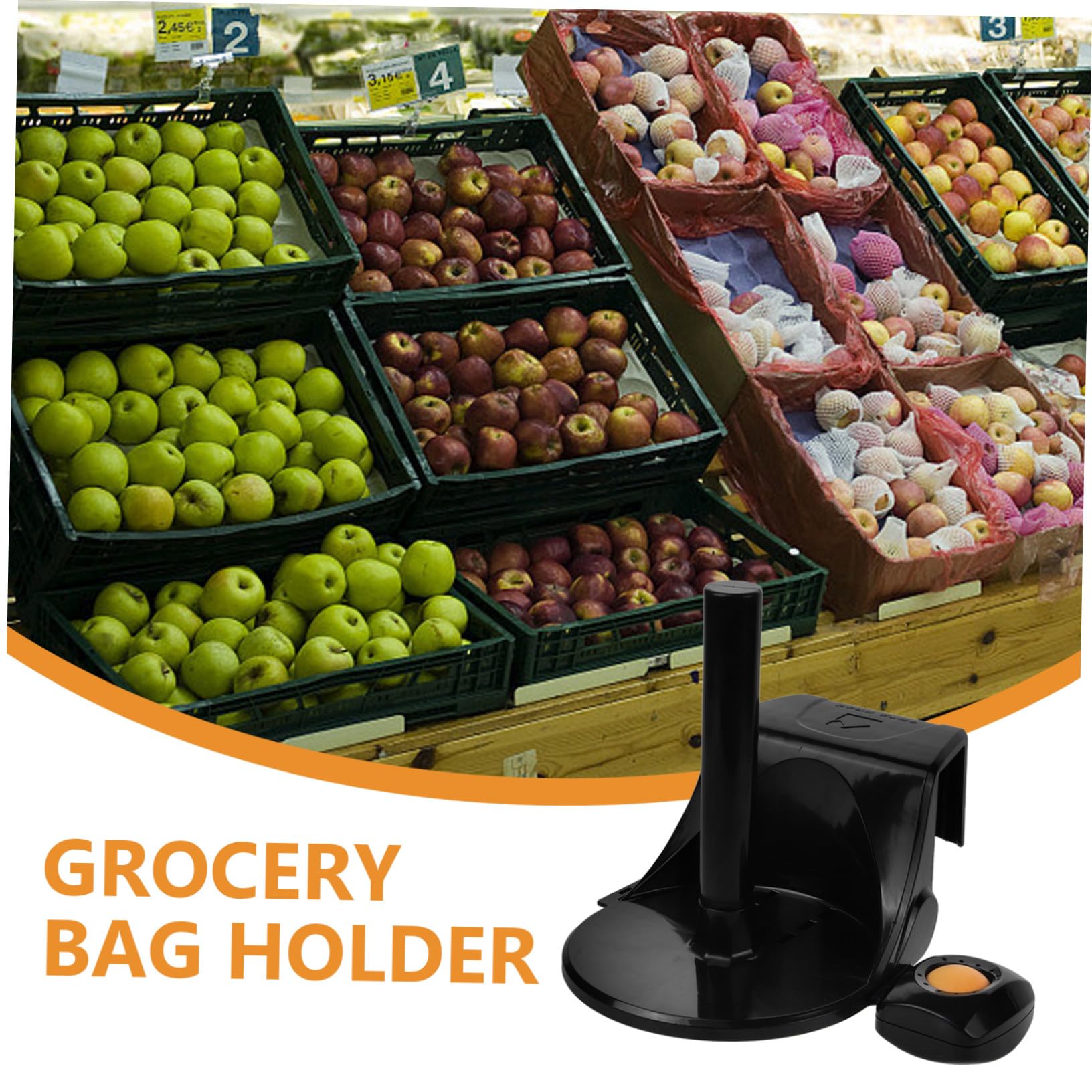 Soporte de Bolsas Supermercado Abs Resistente Dispensador Compacto para Organización y Almacenamiento Fácil Tiendas y Cocinas
