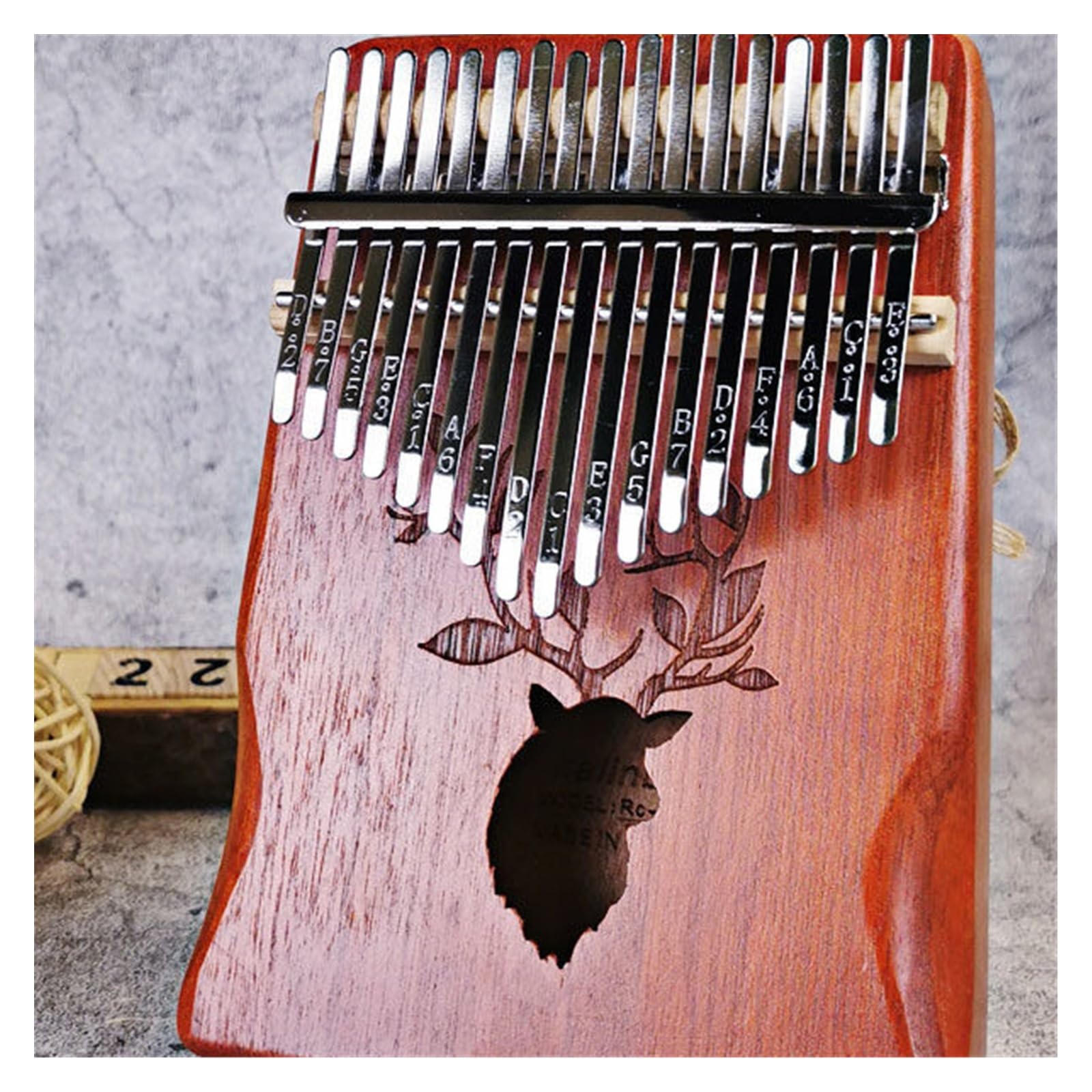 kalimba Strumento per suonare il pianoforte da dito Kalimba per principianti a 17 tasti