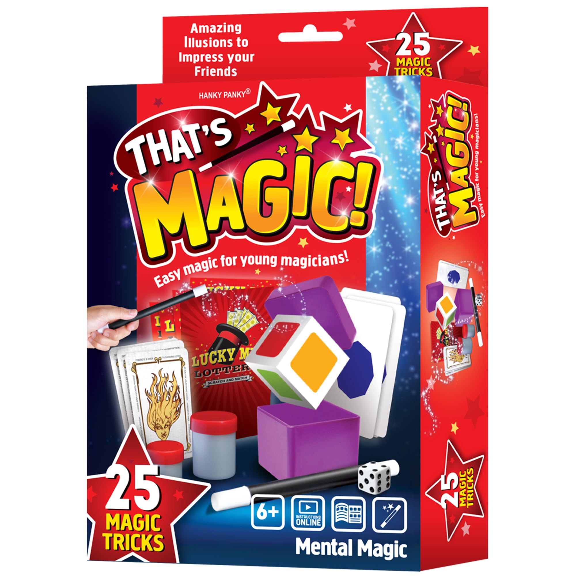 That’s Magic Mentalism & Mind Reading Kit for Kids – 25 Easy Memory Magic Tricks - Includes Symbols, Number Predictions & Online Video Tutorials – Fun STEM Boys & Girls Gift - For Ages 6+