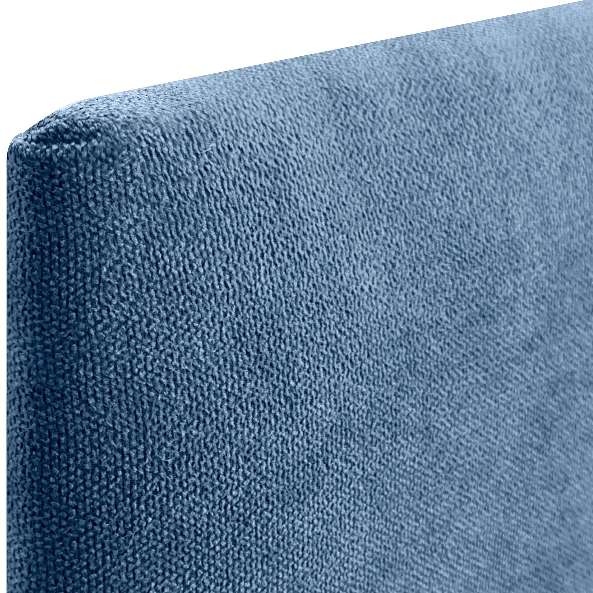 DHOME Testiera Imbottita Liscia in Tessuto Aqualine con Gambe Altezza 70 CM Spessore 4 cm e 8 cm per Parete Acustica Fonoassorbenti Testata Letto Camera (Azul, 160cm, Spessore 8cm)