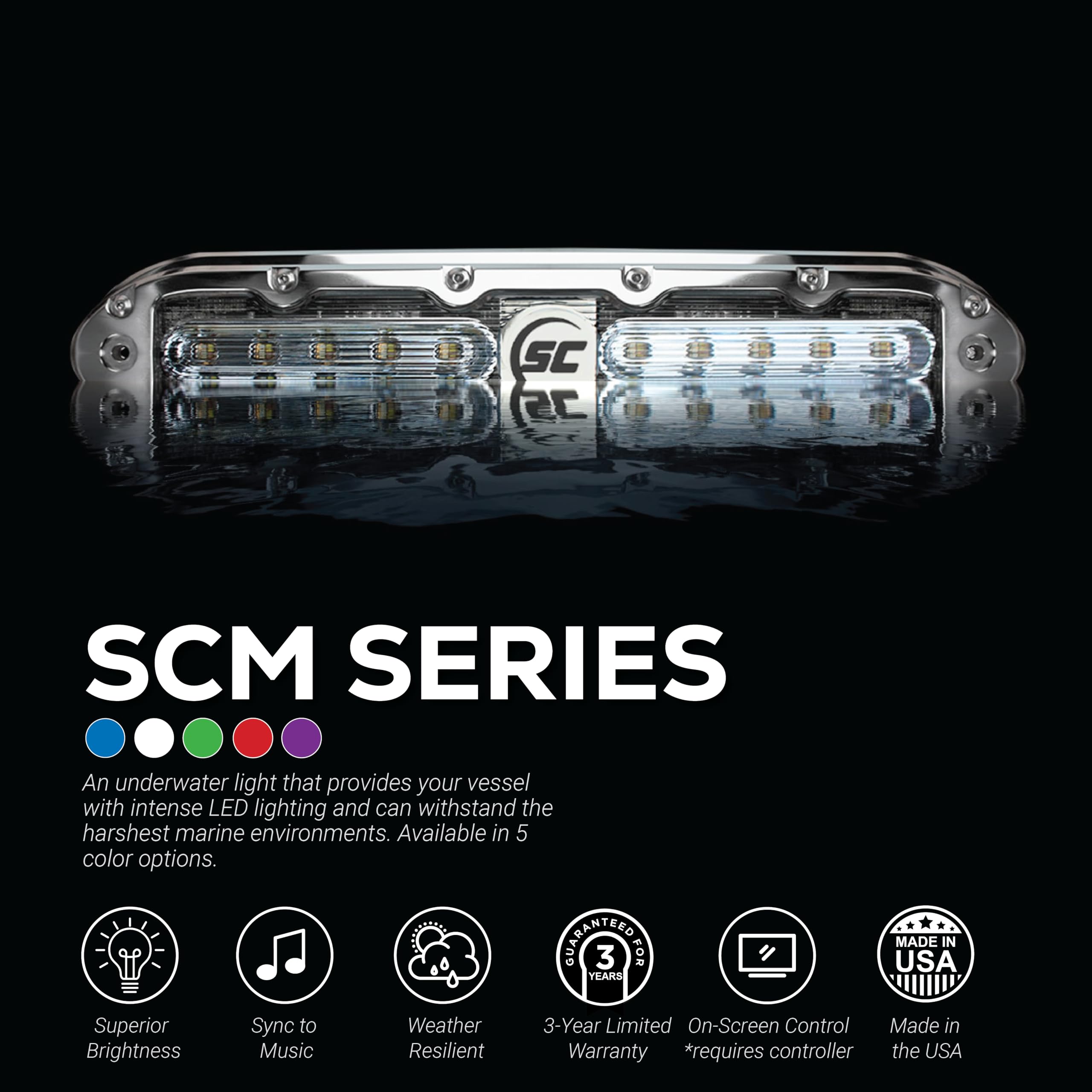 T-H Marine Pontoon Light Kit | Under Deck Color Changing Pontoon Lighting Kit LED Light Kit | Fits 24'-30' Boats | RGB, 25'