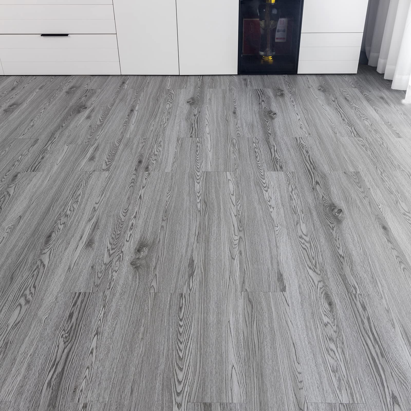 Buy 𝐅𝐋𝐎𝐑𝐄𝐗𝐏 Vinyl Flooring Lino Flooring with Washed Grey Effect,Peel