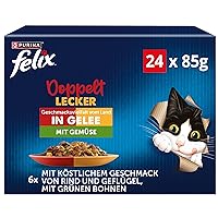 FELIX Ottimo come appare, doppio cibo per gatti bagnato in gelatina