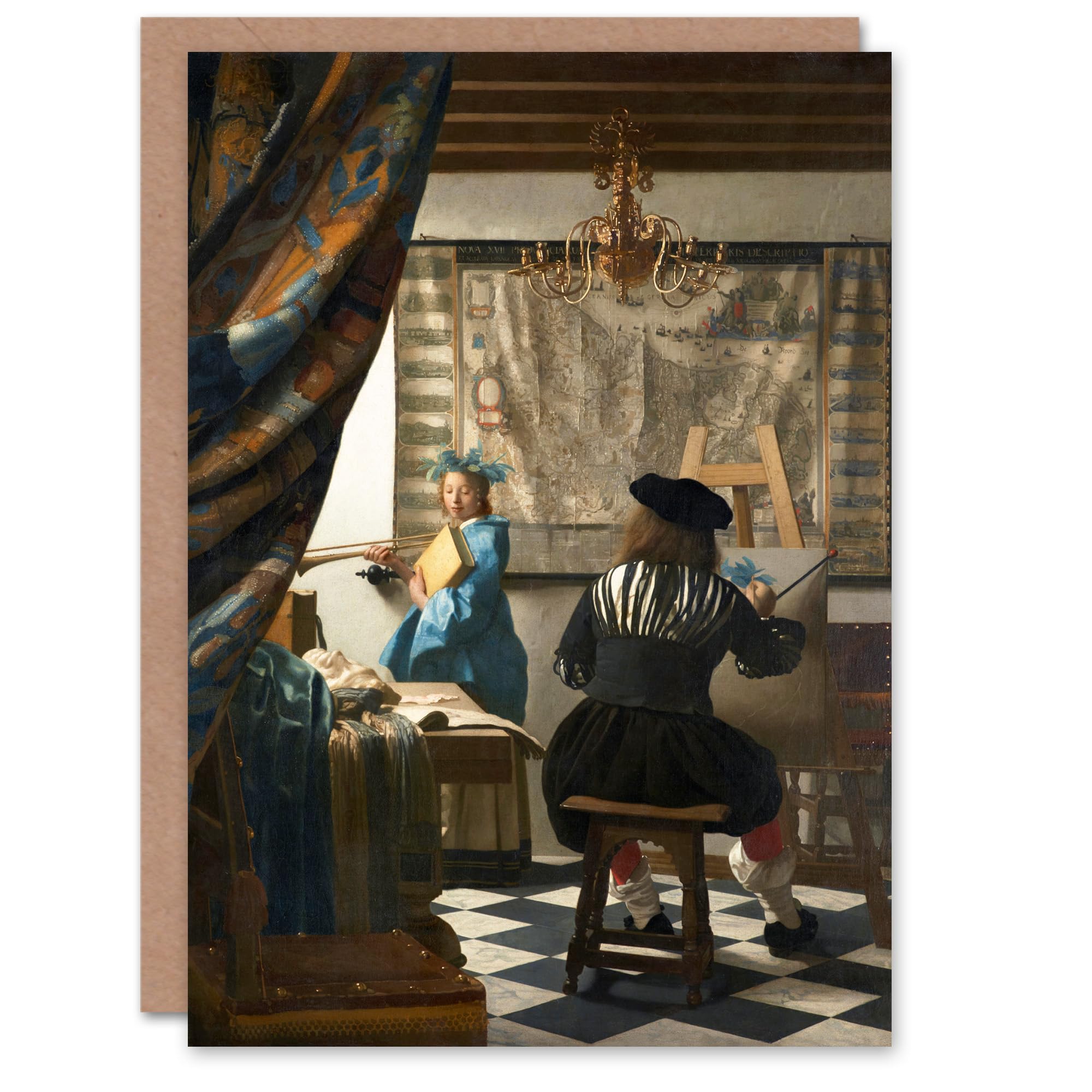 Artery8 Johannes Vermeer Art Card The Allegory of Painting