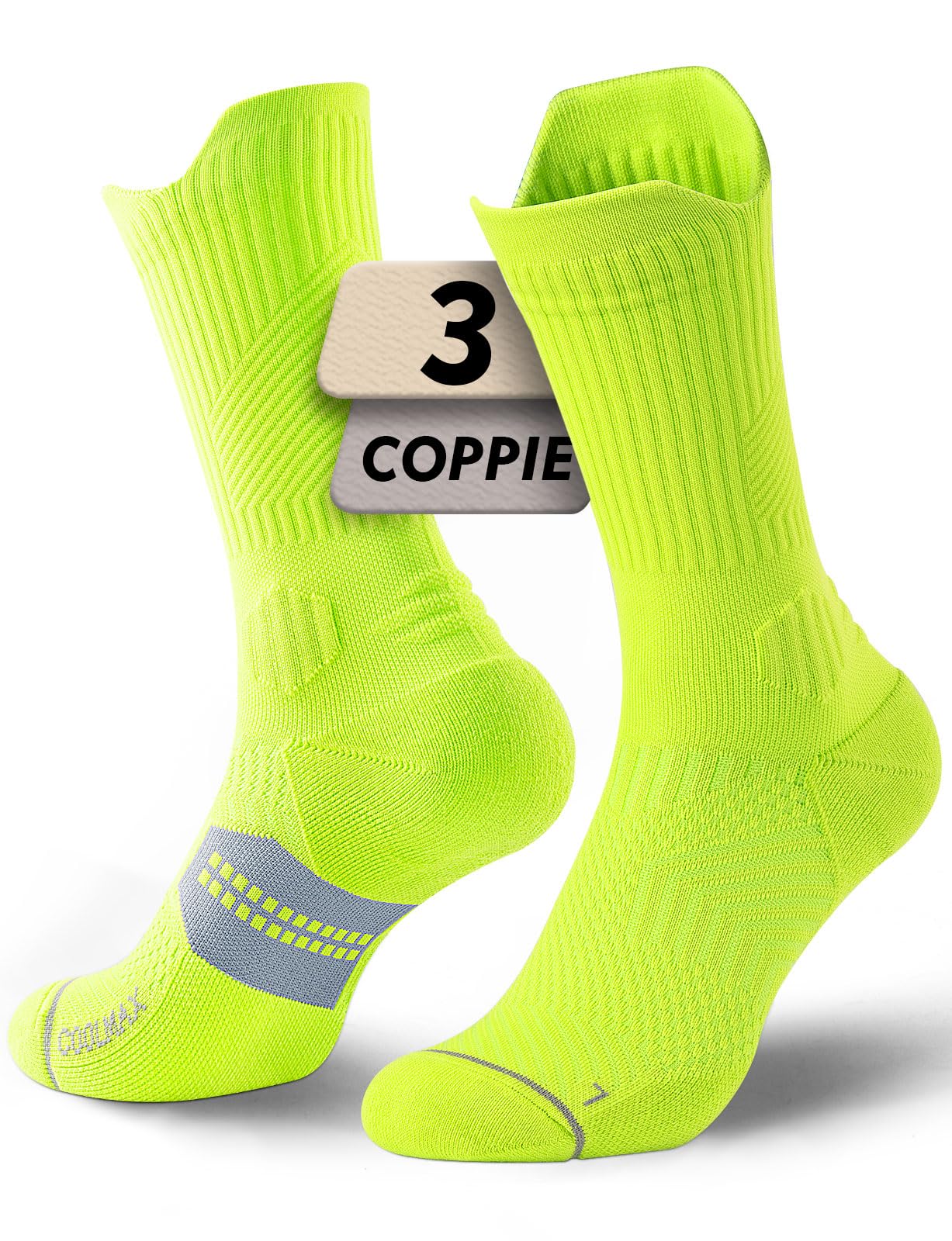 Juclise Bambù Coolmax Compressione Running Calzini Sportivi Trekking Allenamento